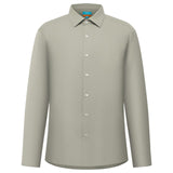 Non-Iron Dry Stretch Herringbone Smart Fit Long Sleeve Shirt
