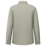 Non-Iron Dry Stretch Herringbone Smart Fit Long Sleeve Shirt