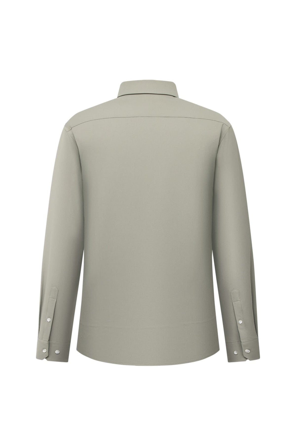 Non-Iron Dry Stretch Herringbone Smart Fit Long Sleeve Shirt