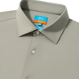 Non-Iron Dry Stretch Herringbone Smart Fit Long Sleeve Shirt