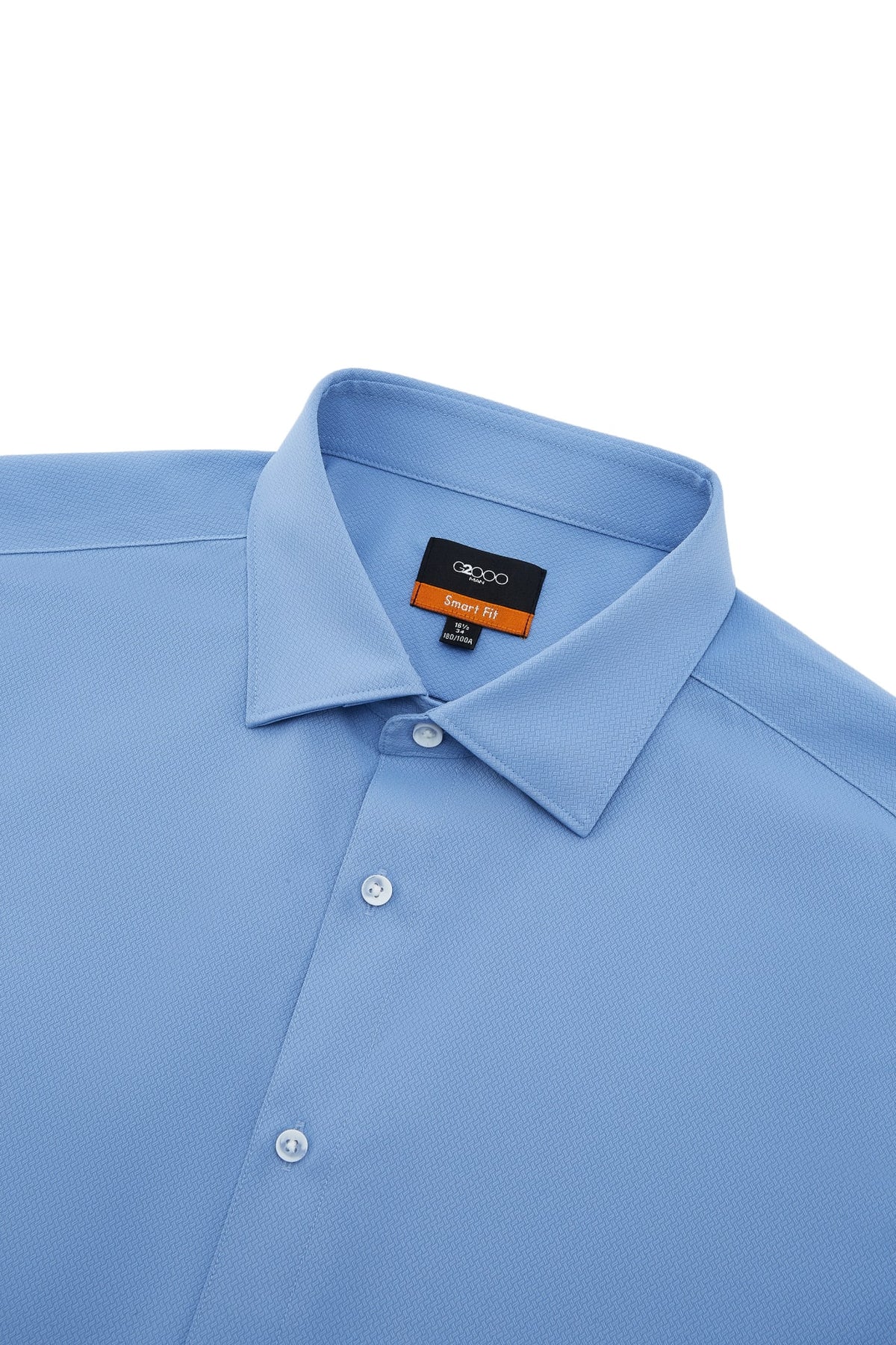G2000 - Shirts - Non-Iron Dry Multi-Way Stretch Herringbone Smart Fit Long Sleeve Shirt
