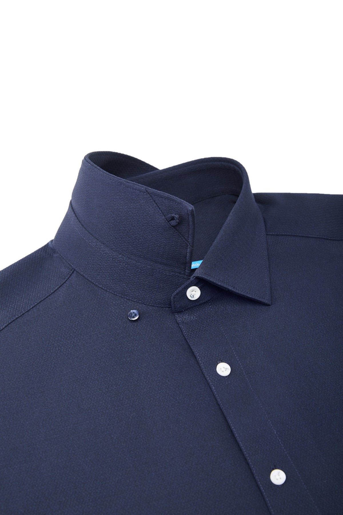 Non-Iron Dry Stretch Herringbone Smart Fit Long Sleeve Shirt