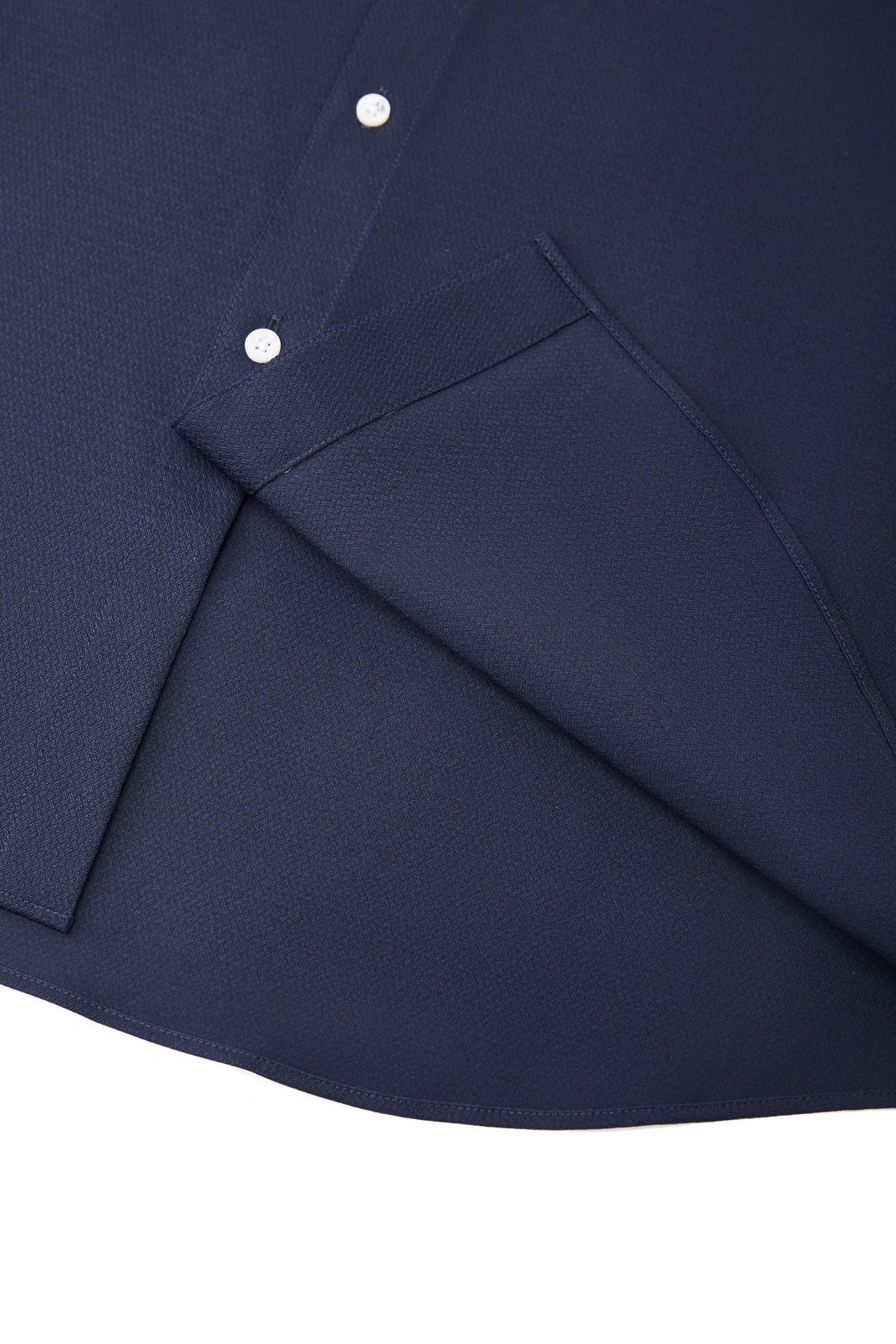 Non-Iron Dry Stretch Herringbone Smart Fit Long Sleeve Shirt