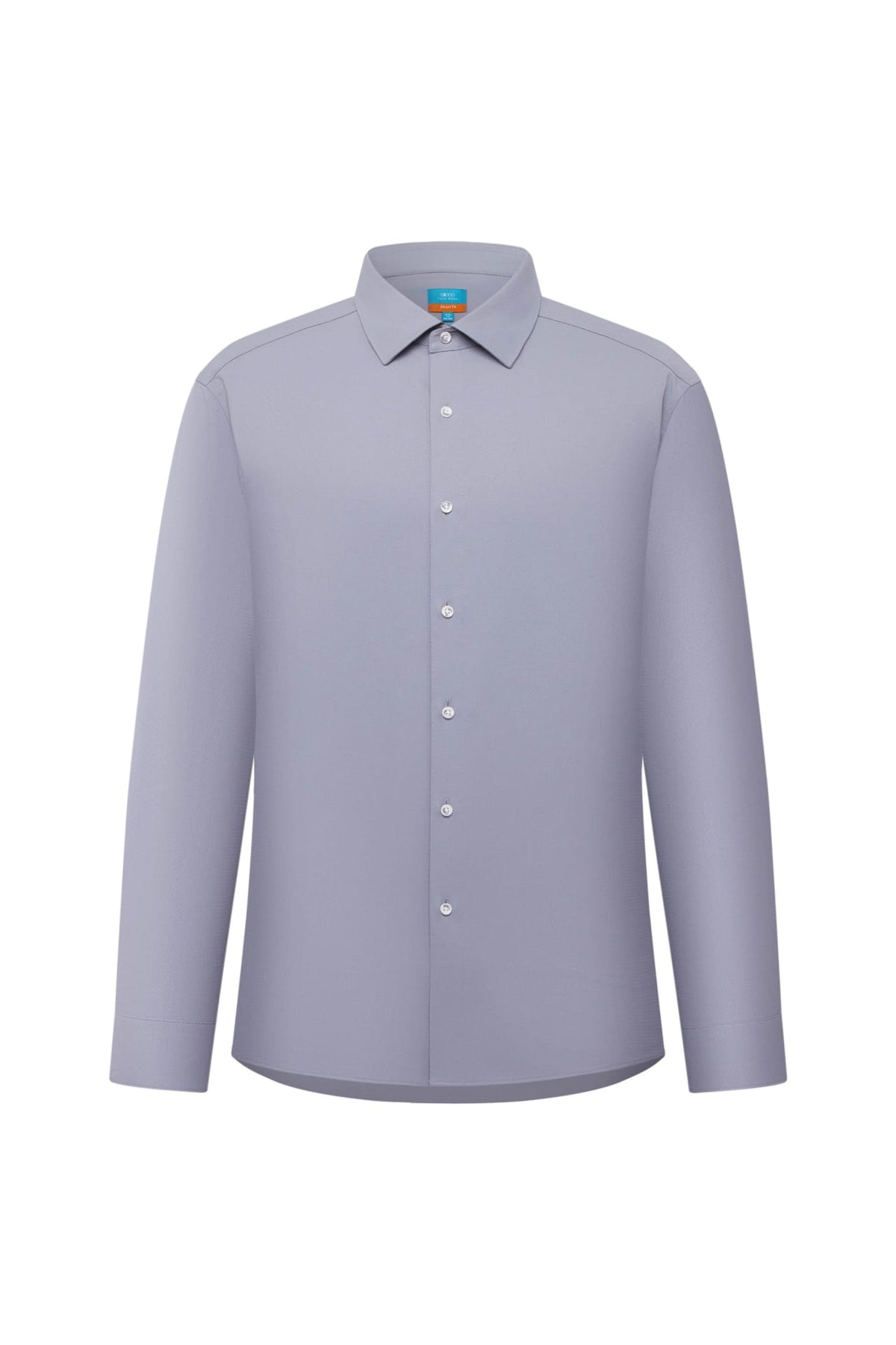 Non-Iron Dry Stretch Herringbone Smart Fit Long Sleeve Shirt