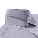 Non-Iron Dry Stretch Herringbone Smart Fit Long Sleeve Shirt