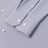 Non-Iron Dry Stretch Herringbone Smart Fit Long Sleeve Shirt
