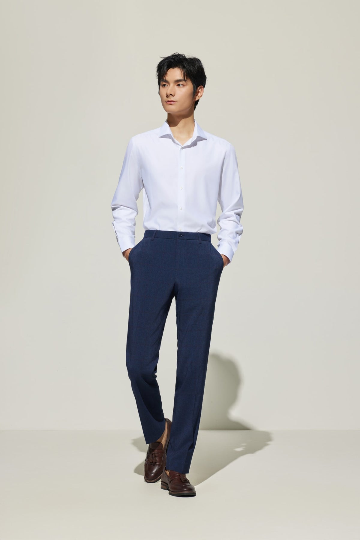 G2000 - Shirts - Non-Iron Cool Touch Stretch Twill Smart Fit Long Sleeve Shirt
