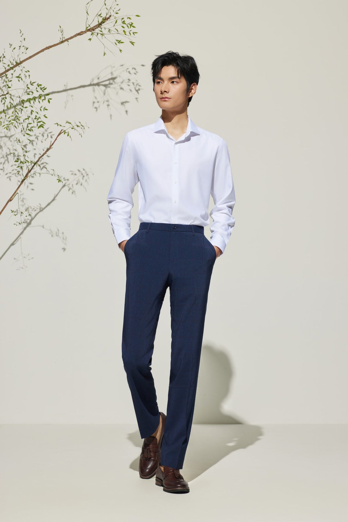 G2000 - Shirts - Non-Iron Cool Touch Stretch Twill Smart Fit Long Sleeve Shirt