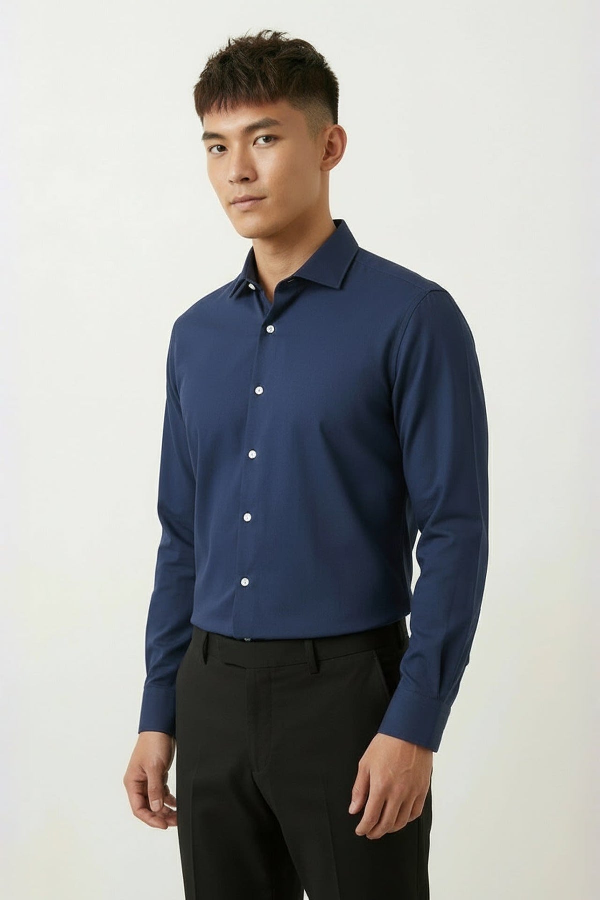 G2000 Shirts Non-Iron Cool Touch Stretch Twill Smart Fit Long Sleeve Shirt