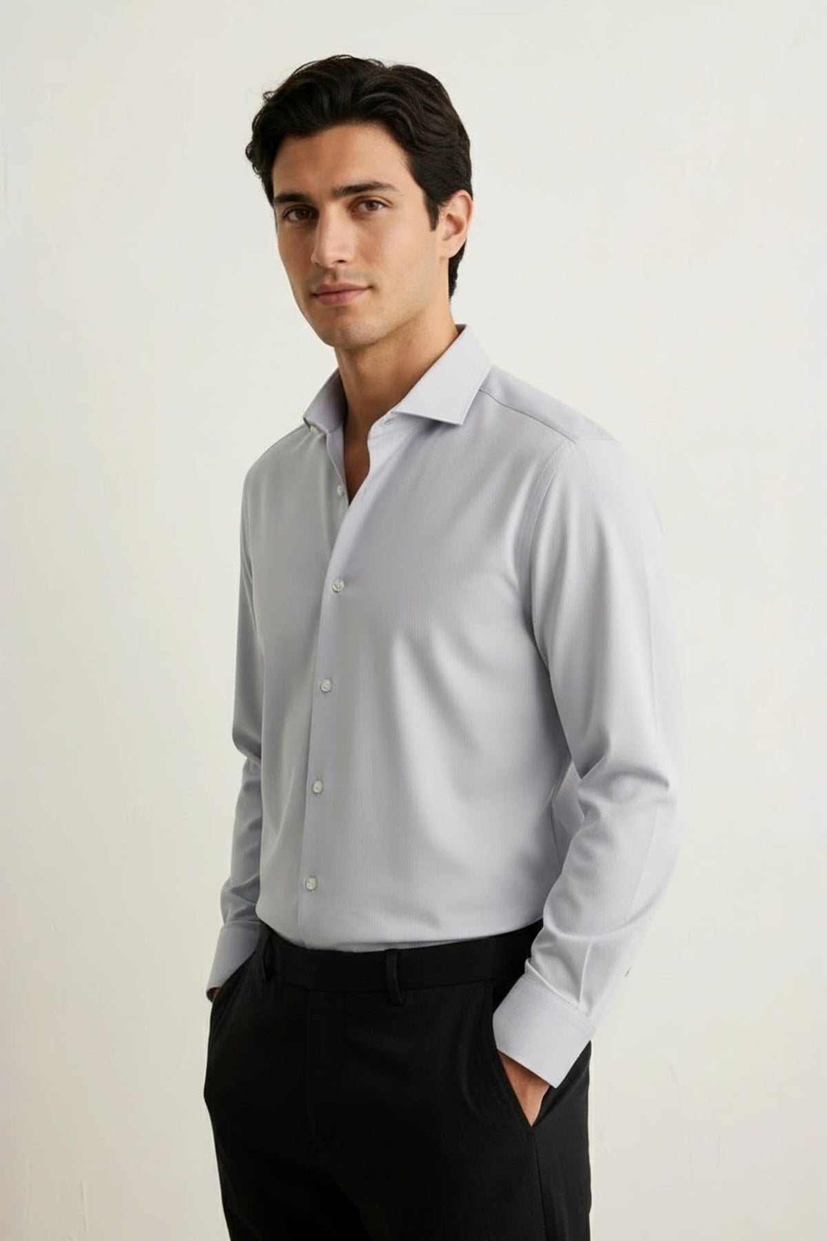 G2000 - Shirts - Non-Iron Cool Touch Stretch Twill Smart Fit Long Sleeve Shirt