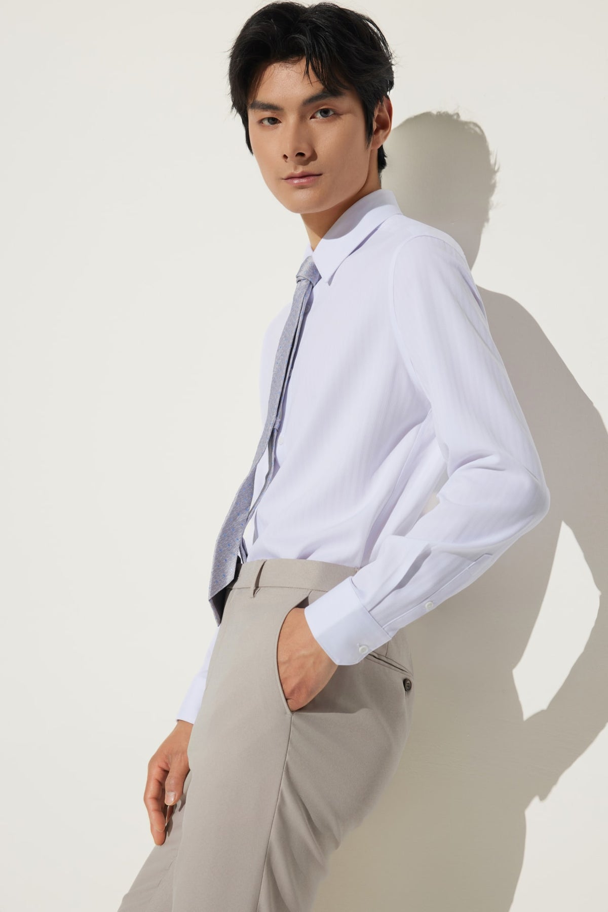 G2000 - Shirts - Non-Iron Silky Touch Smart Fit Herringbone Shirt