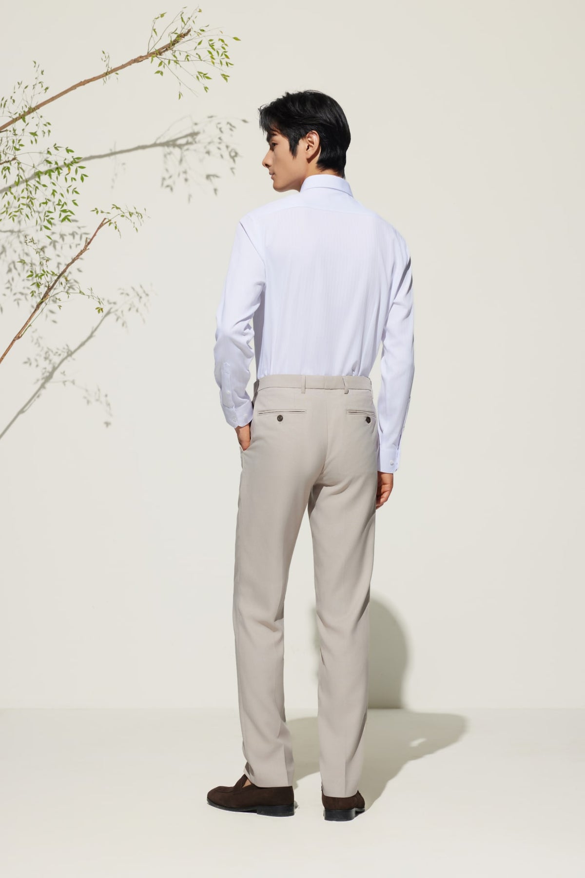G2000 - Shirts - Non-Iron Silky Touch Smart Fit Herringbone Shirt
