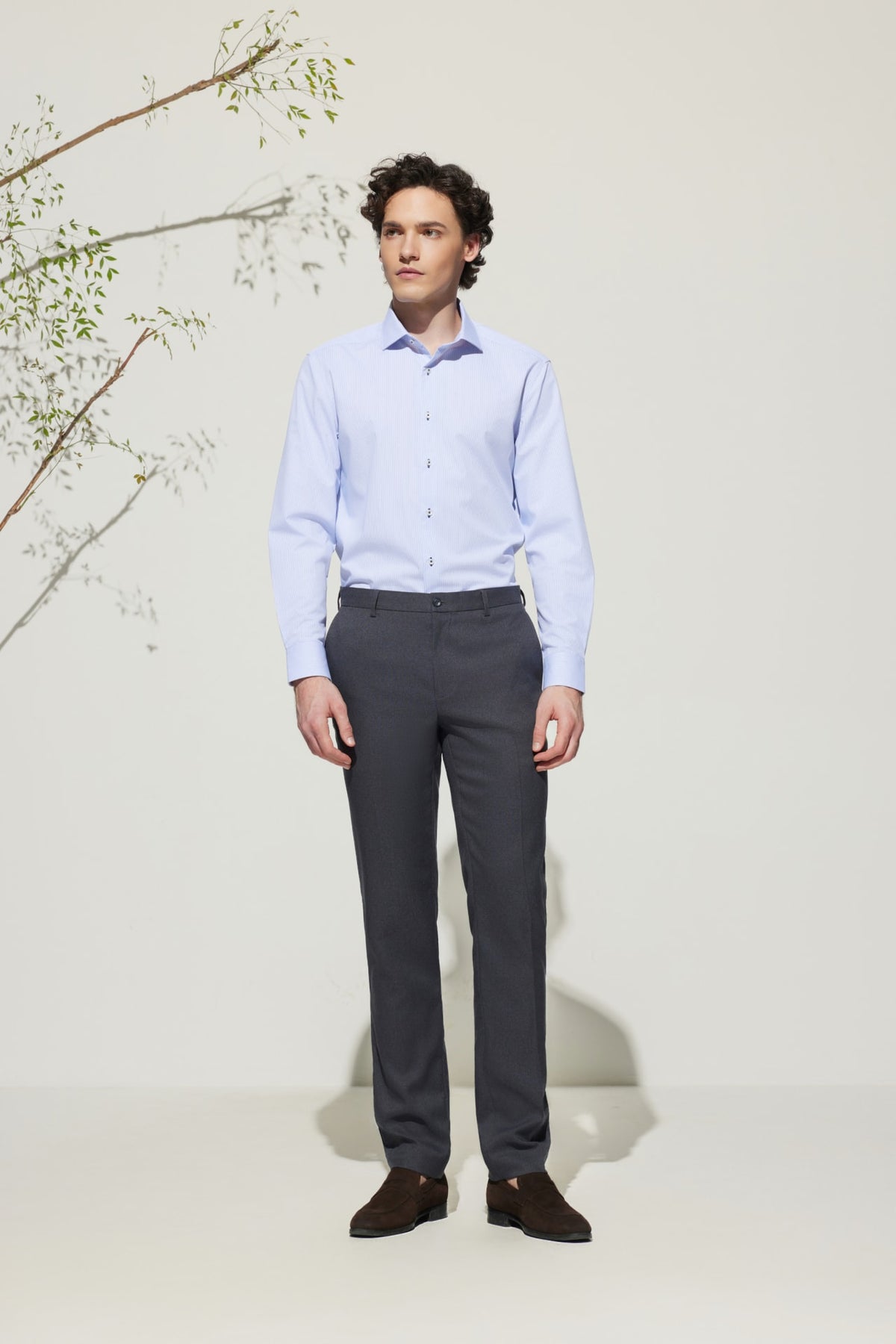 G2000 Shirts Non-Iron Silky Touch Smart Fit Stripe Shirt