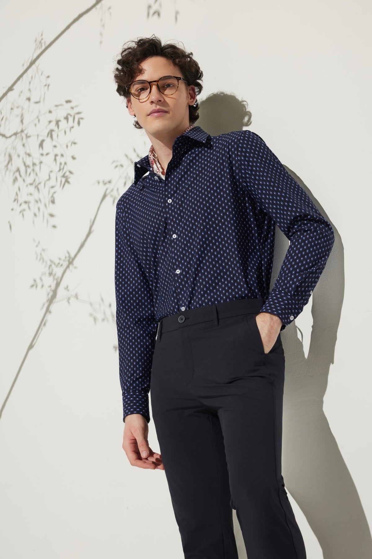 G2000 - Shirts - Easy Care Dry All Over Print Smart Fit Casual Shirt