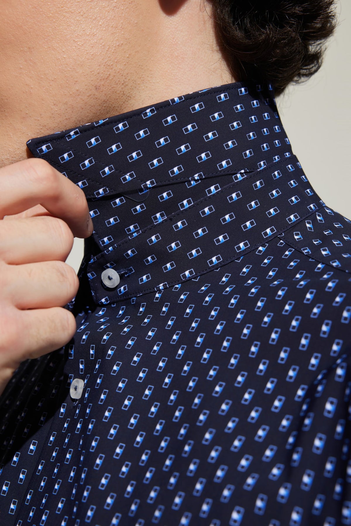 G2000 - Shirts - Easy Care Dry All Over Print Smart Fit Casual Shirt