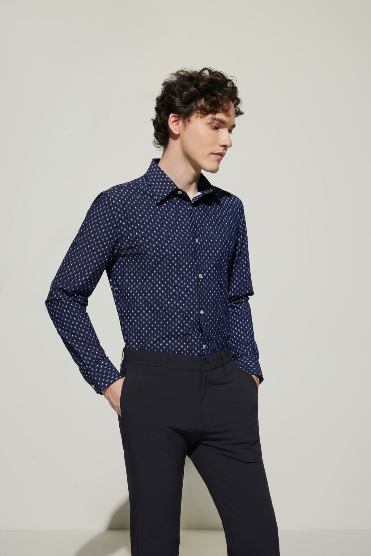 G2000 - Shirts - Easy Care Dry All Over Print Smart Fit Casual Shirt
