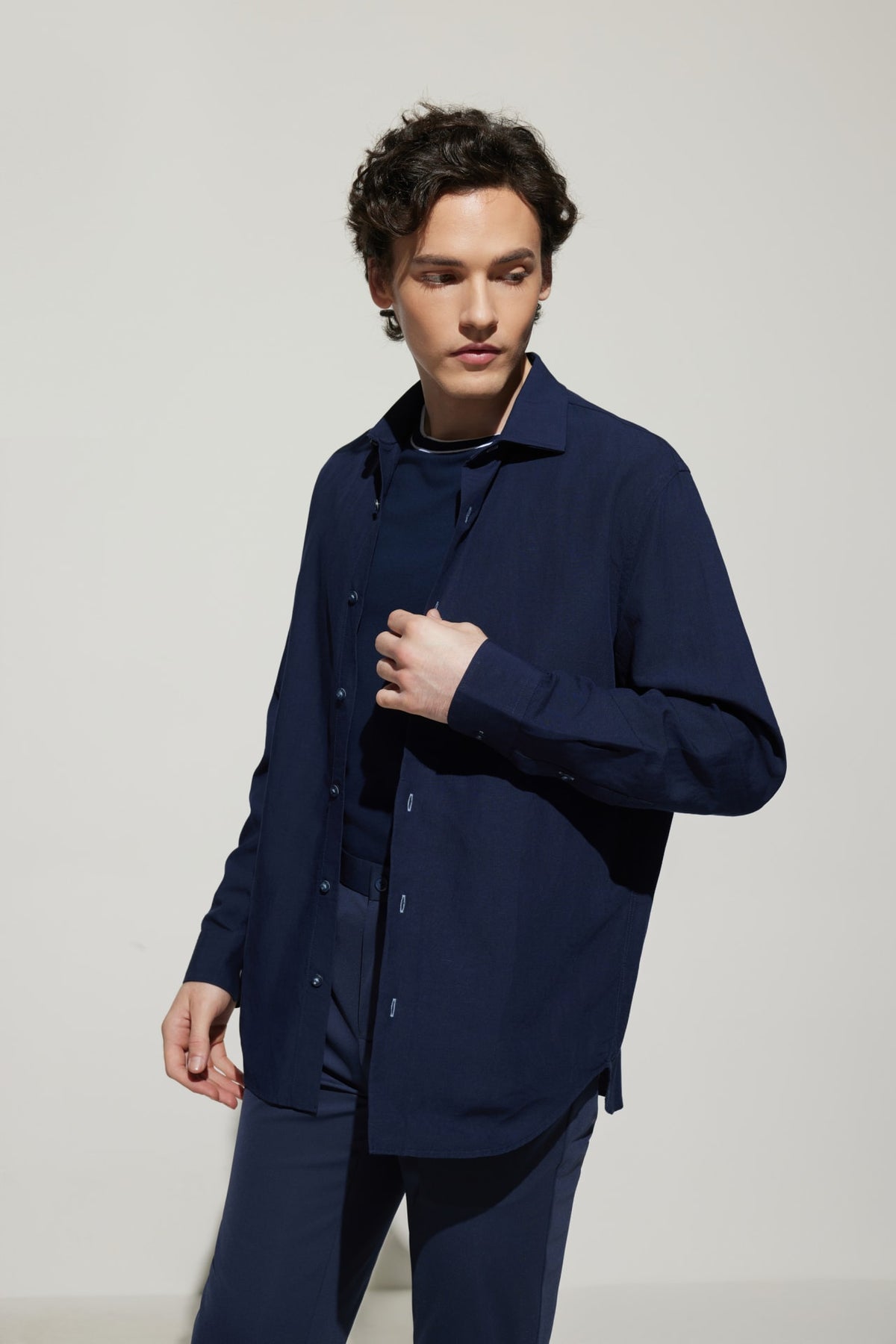G2000 - Shirts - Linen Blend Comfort Fit Casual Shirt