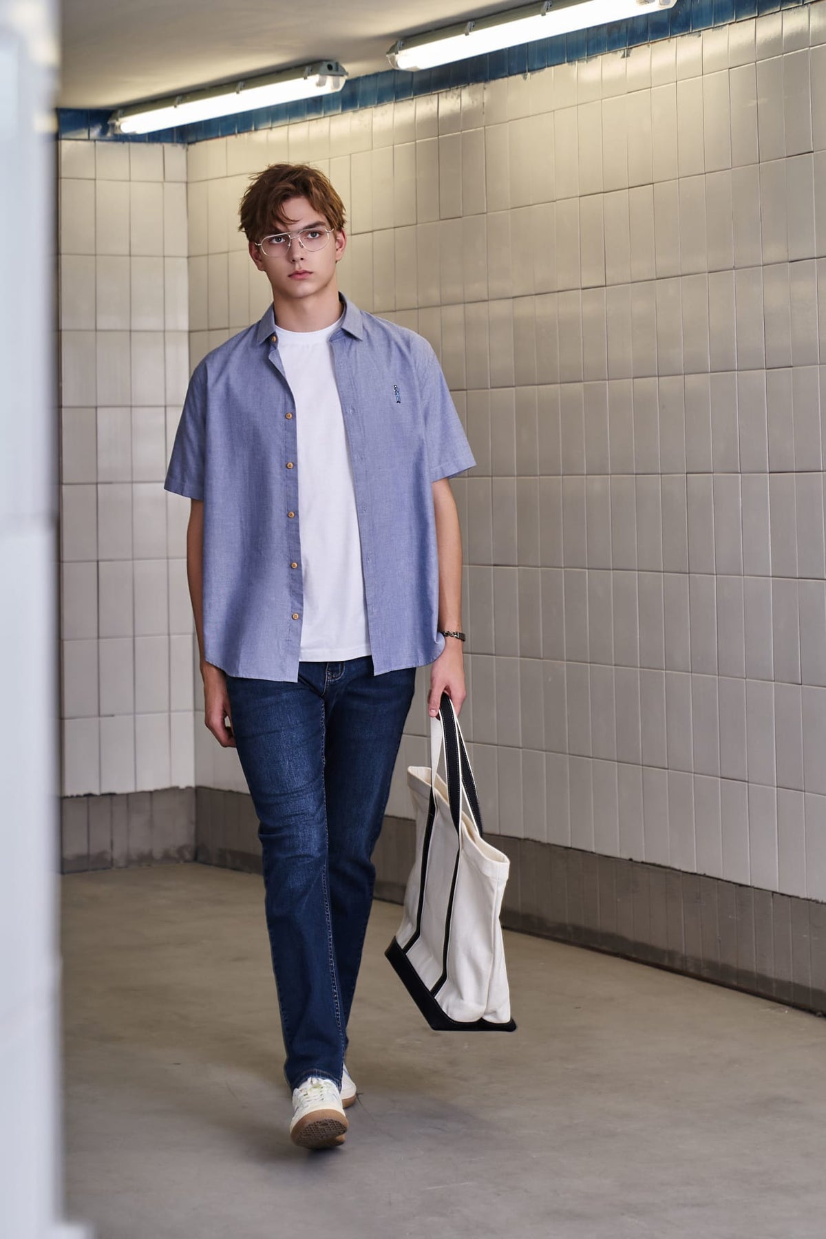 G2000 Shirts G2000 X Rodrigo Saldana Oxford Embroidery Casual Shirts