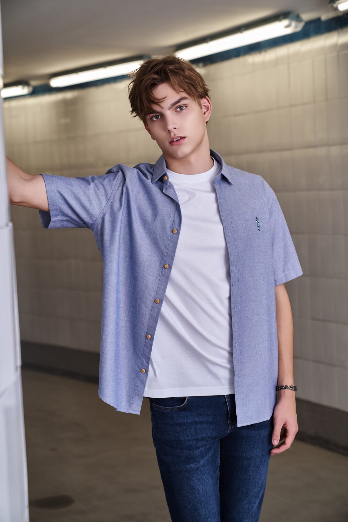 G2000 - Shirts - G2000 X Rodrigo Saldana Oxford Embroidery Casual Shirts