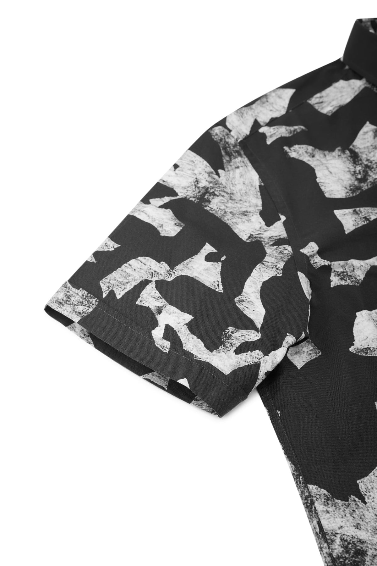G2000 Shirts Cotton Oxford Ink Scatter Digital Print Comfort Fit Short Sleeve Casual Shirt