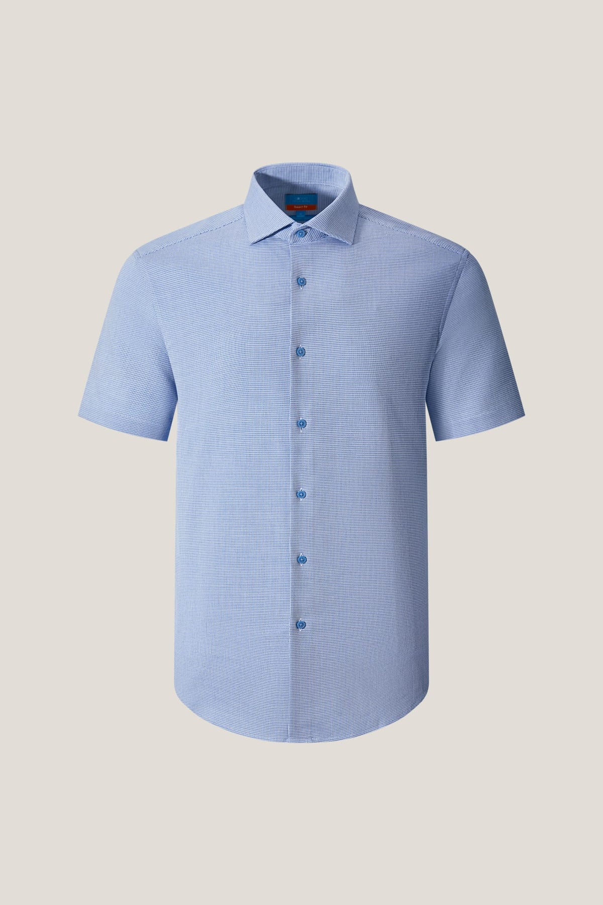 G2000 Shirts Non-Iron Easy Care Smart Fit 2 Tone Short Sleeve Shirt Tenebrous Blue Smart
