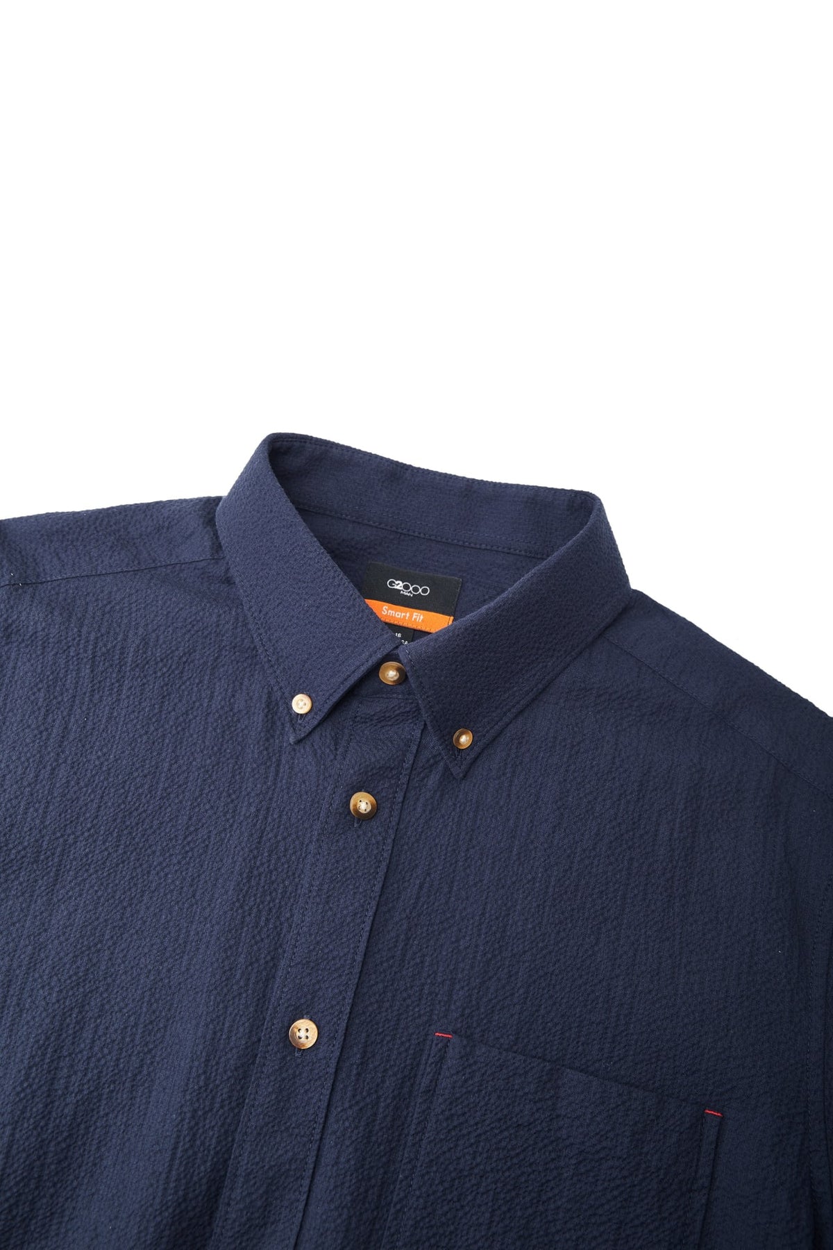 G2000 - Shirts - Seersucker Smart Fit Short Sleeve Casual Shirt