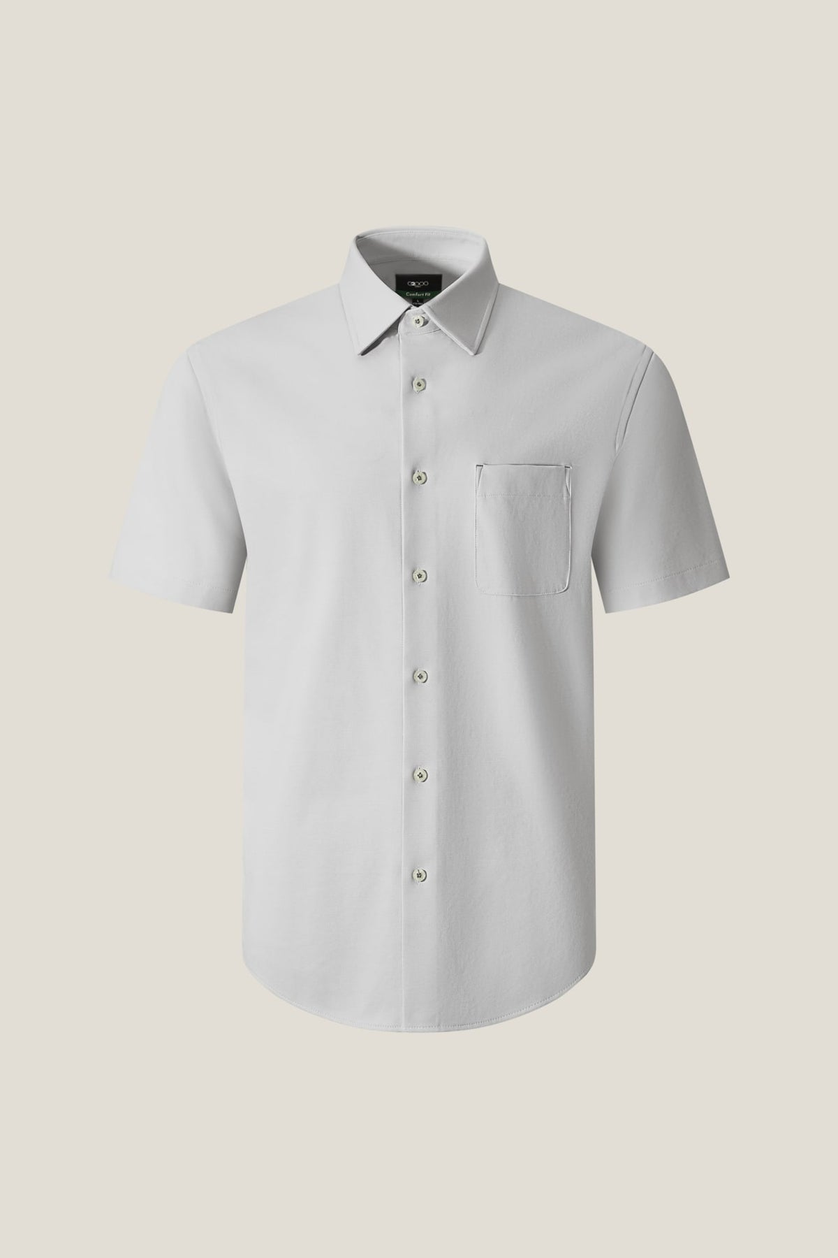 G2000 Shirts Cotton Blend Knit Comfort Fit Short Sleeve Casual Shirt Elegant Concrete Comfort