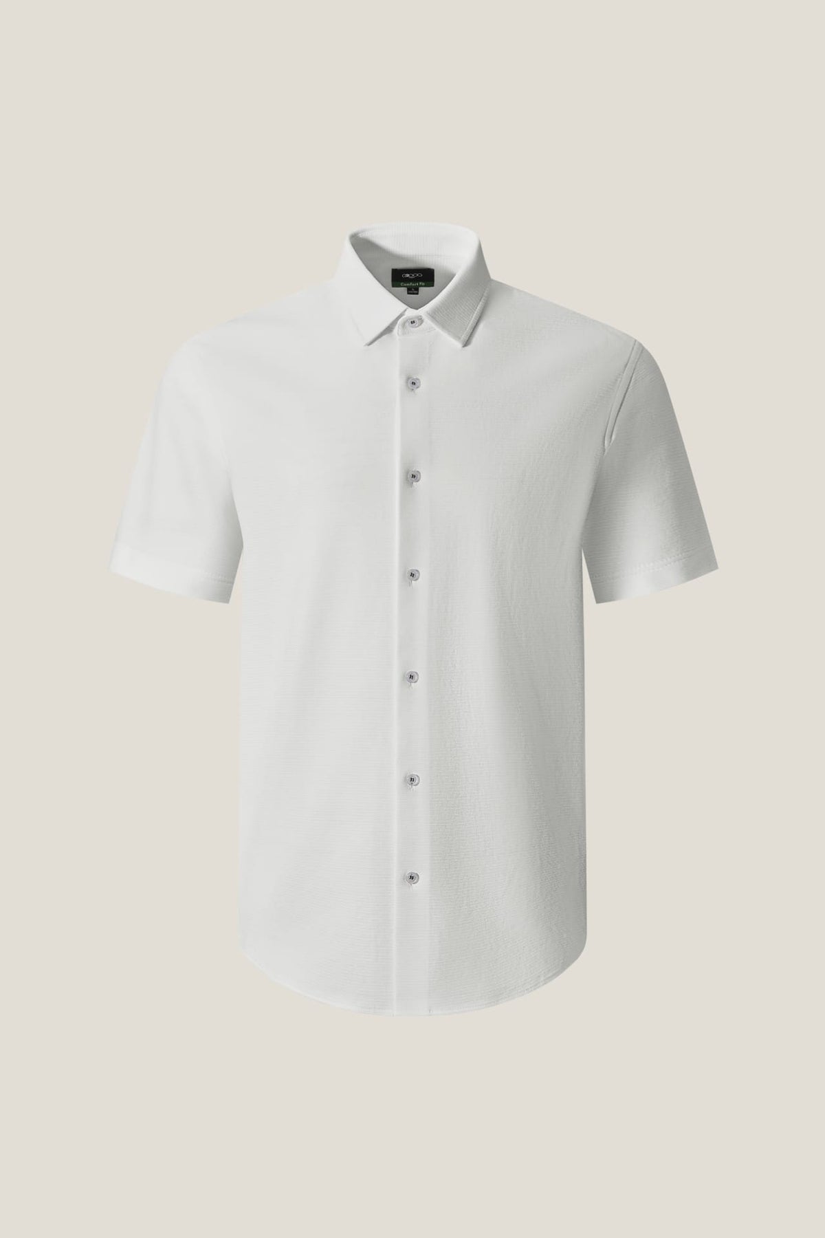 G2000 Shirts Cotton Blend Knit Ottoman Comfort Fit Short Sleeve Casual Shirt Polished Frost Comfort