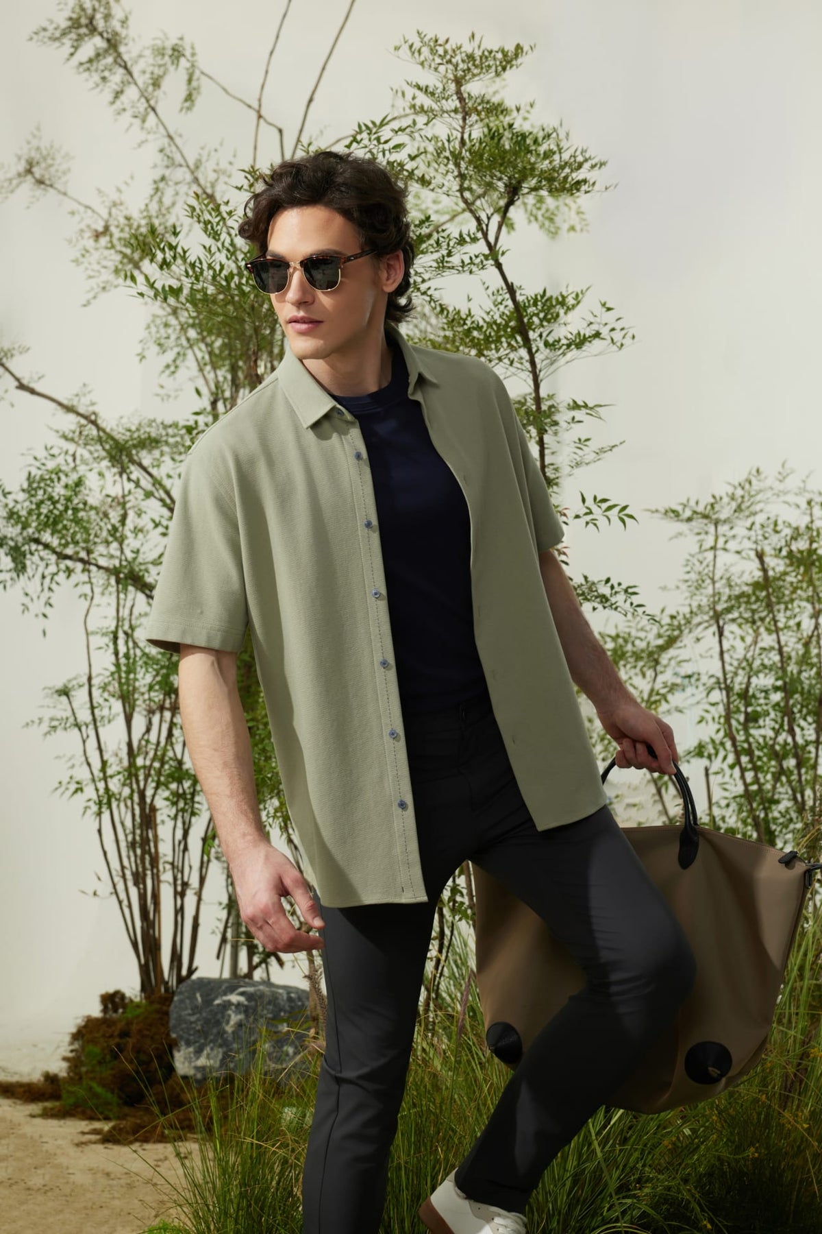 G2000 Shirts Cotton Blend Knit Ottoman Comfort Fit Short Sleeve Casual Shirt