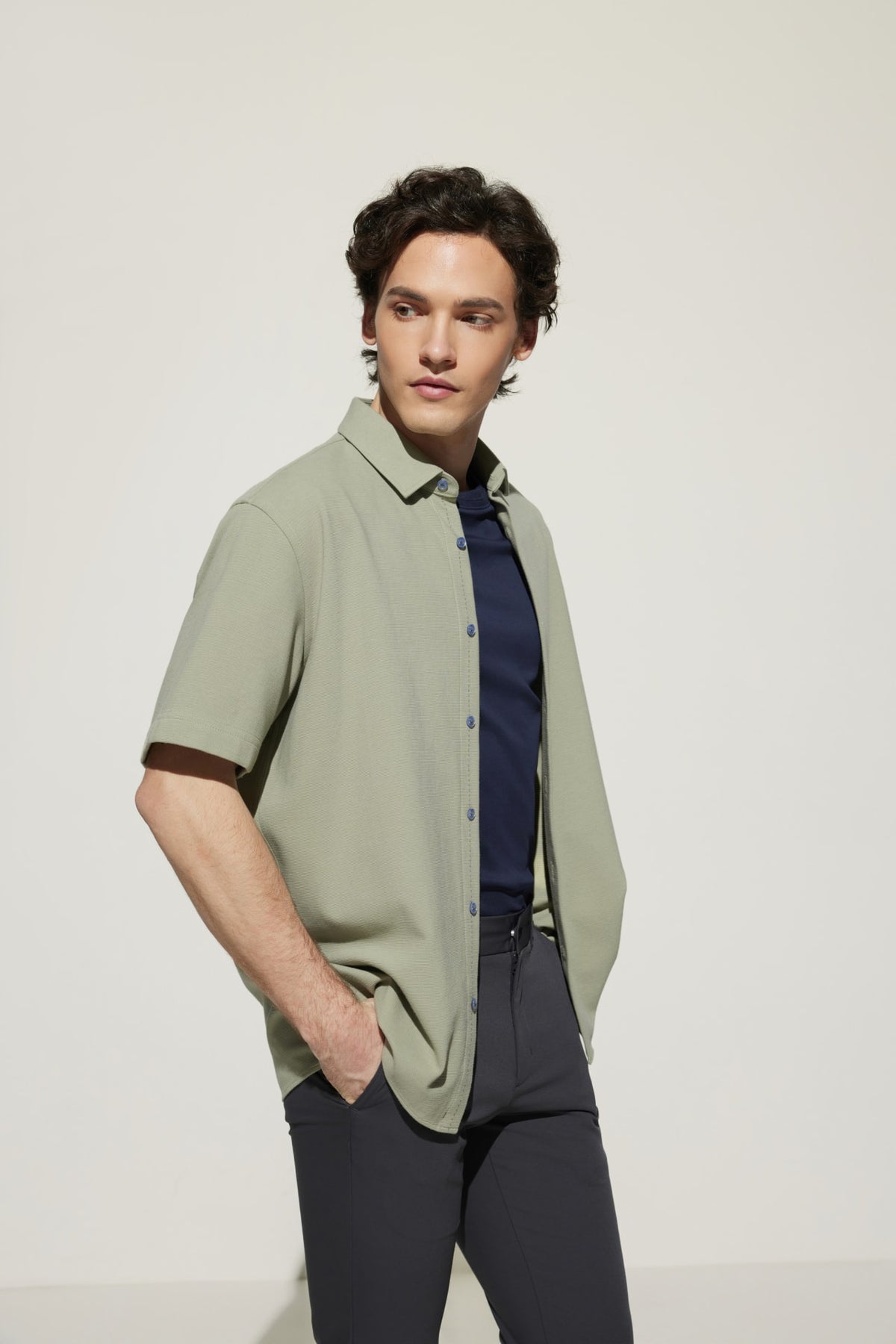 G2000 Shirts Cotton Blend Knit Ottoman Comfort Fit Short Sleeve Casual Shirt