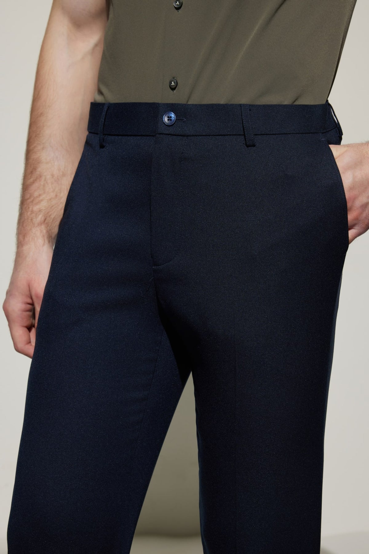 G2000 - Pants - Teflon Regular Fit Twill Suit Pants