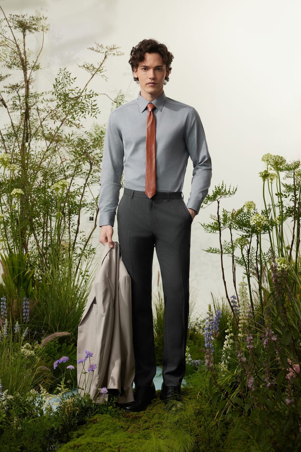 G2000 - Pants - Teflon Slim Fit Twill Suit Pants