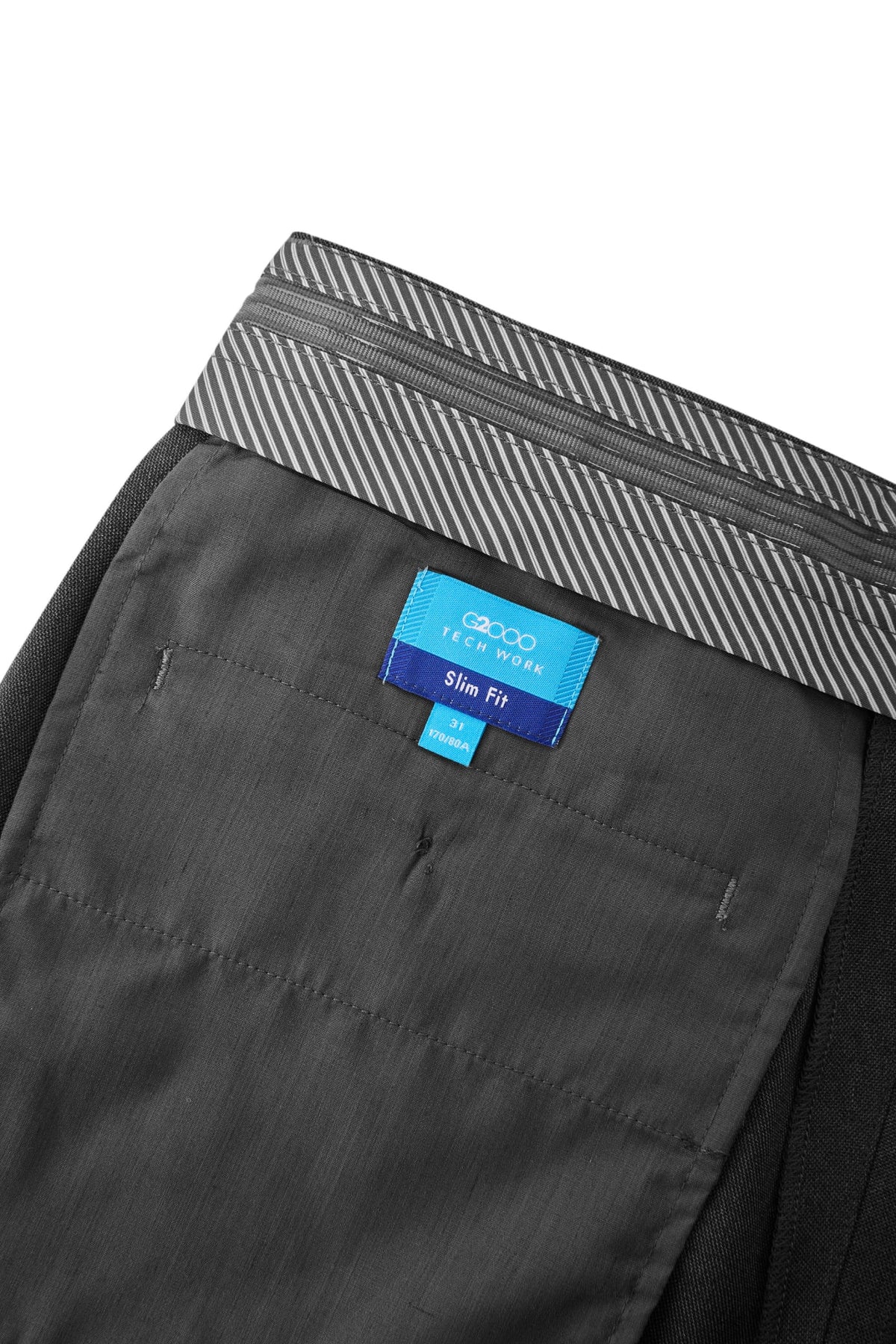 G2000 - Pants - Teflon Slim Fit Twill Suit Pants