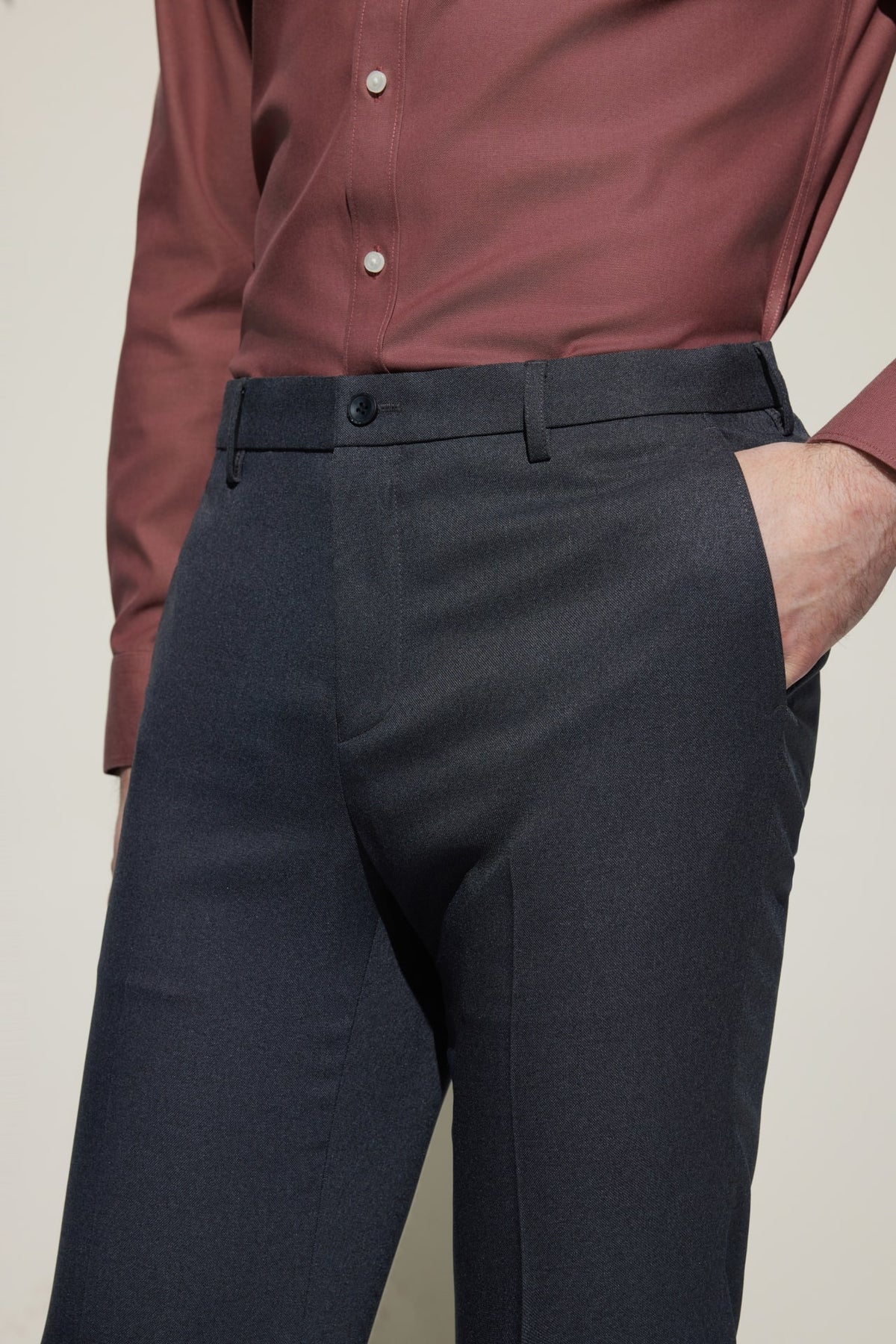 G2000 - Pants - Teflon Smart Fit Twill Suit Pants with Elastic Waist Band