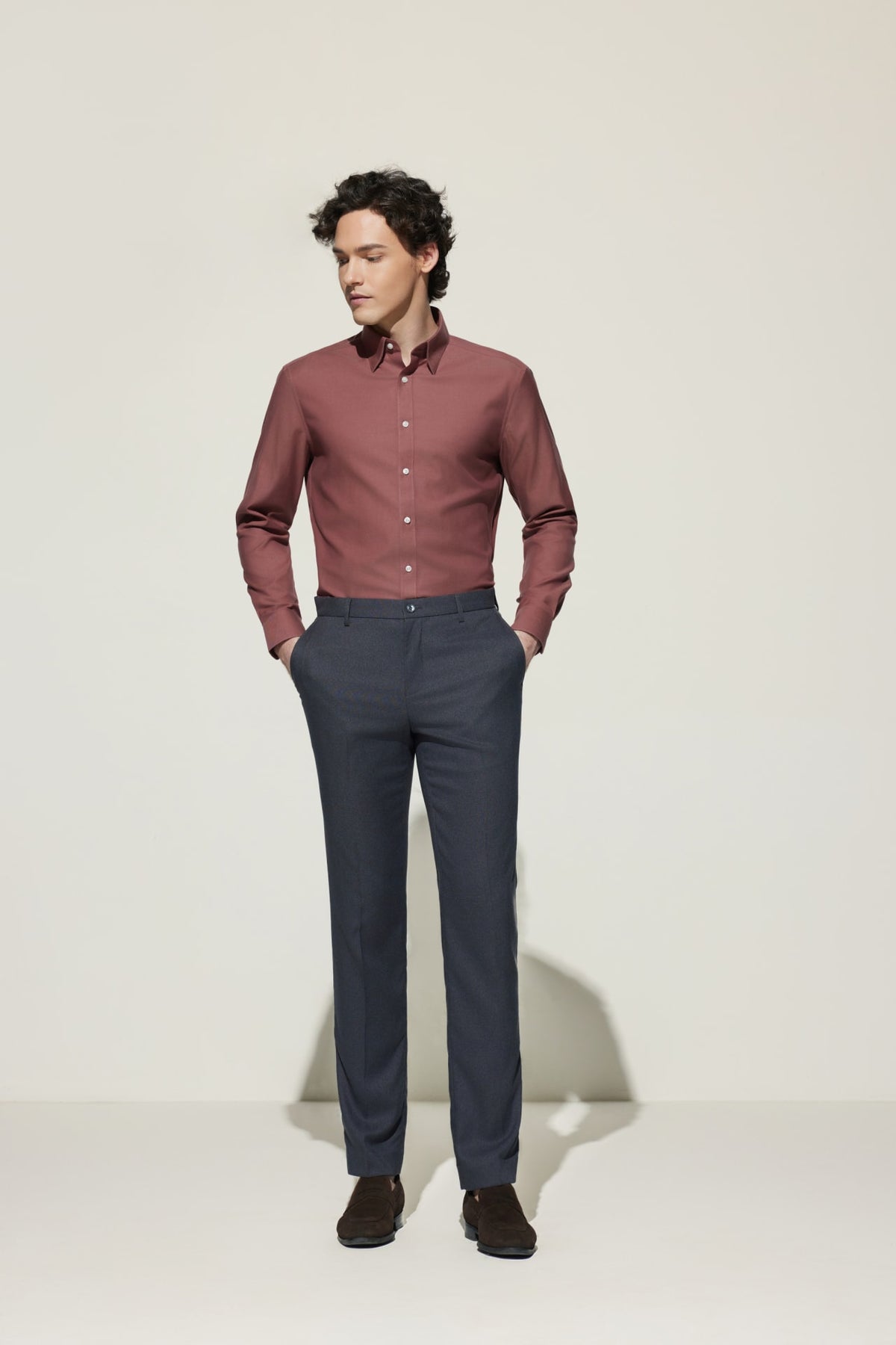 G2000 - Pants - Teflon Smart Fit Twill Suit Pants with Elastic Waist Band - Velvet Noir - Elastic Smart