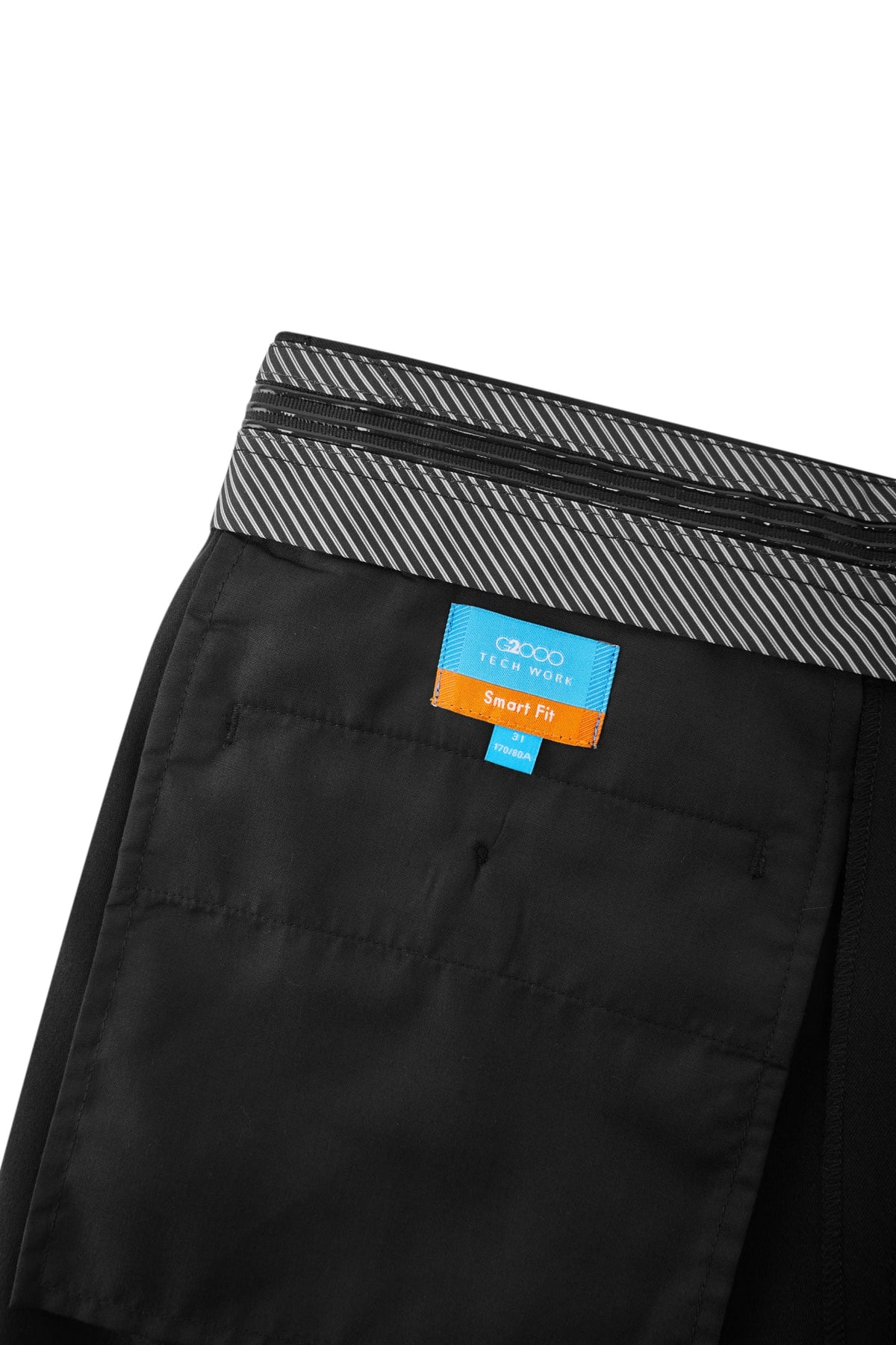 G2000 - Pants - Teflon Smart Fit Twill Suit Pants with Elastic Waist Band