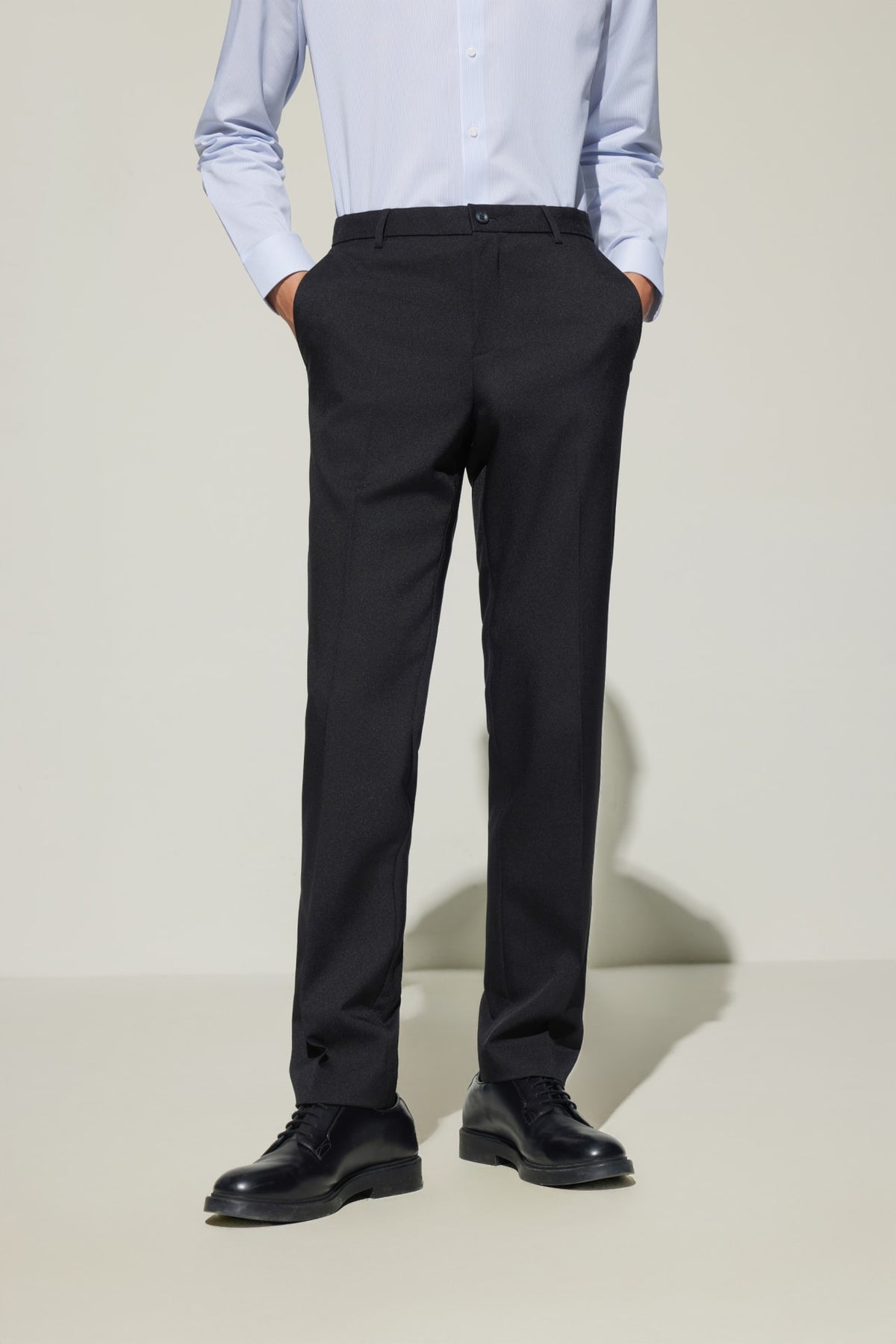 G2000 - Pants - Teflon Smart Fit Twill Suit Pants with Elastic Waist Band