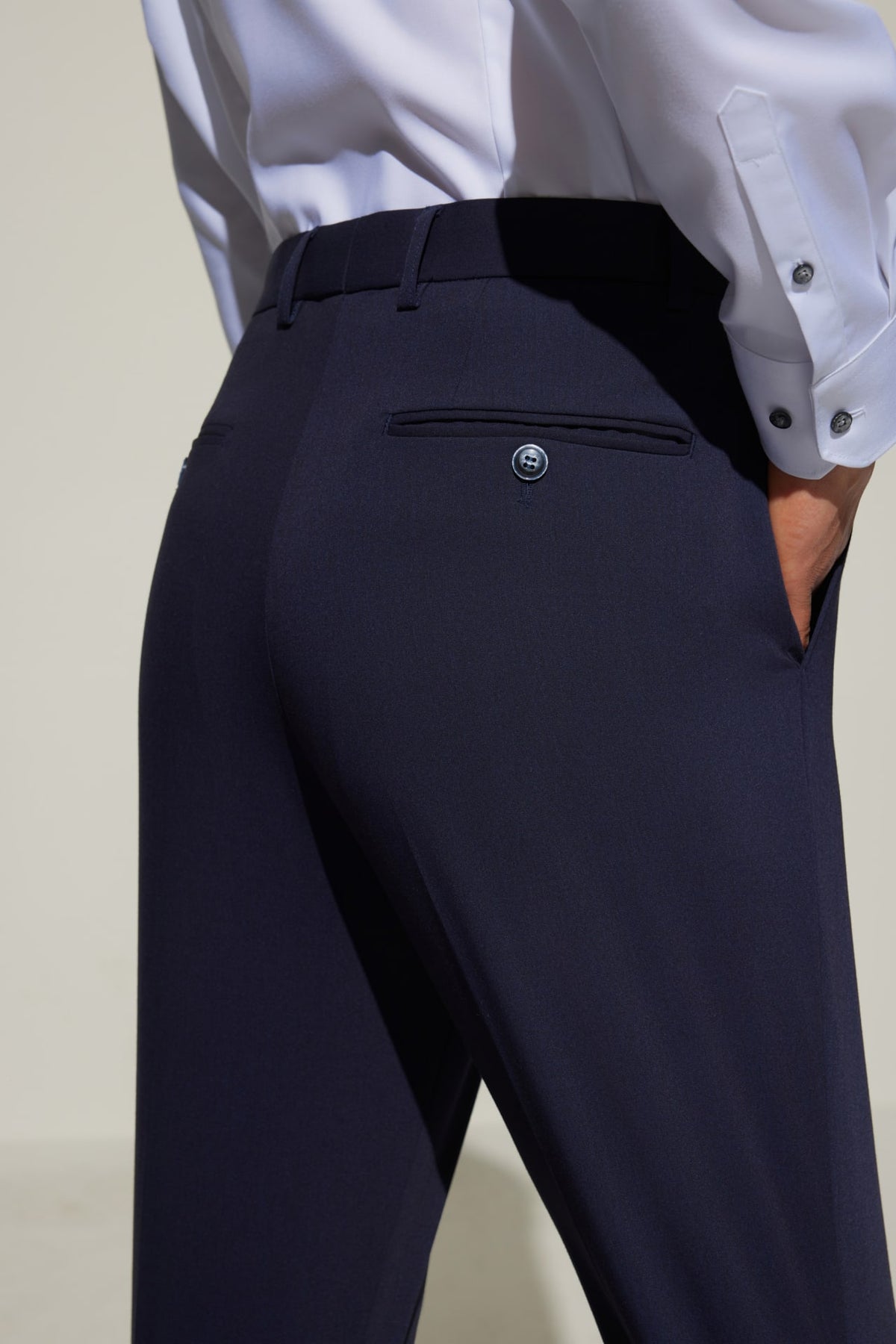 G2000 - Pants - Multi-Way Stretch Smart Fit Twill Suit Pants with Elastic Waist Band