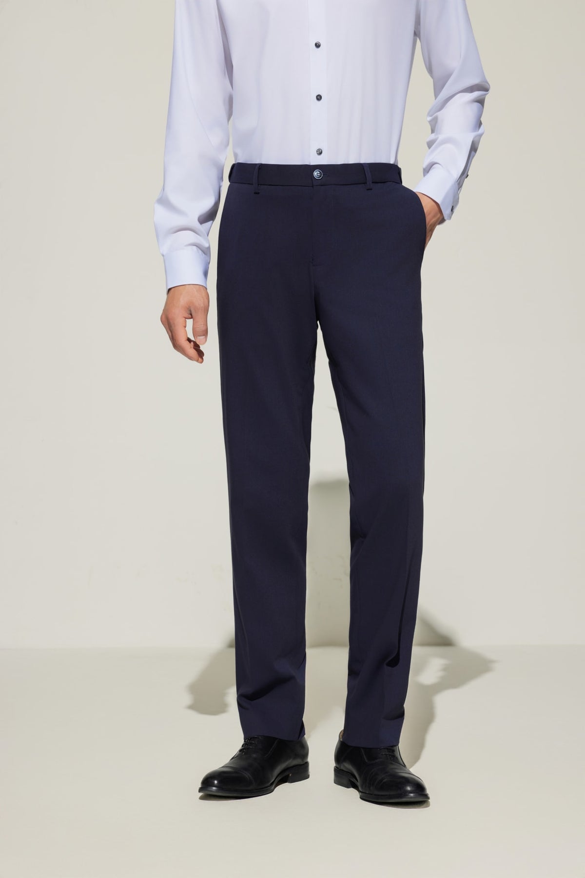 G2000 - Pants - Multi-Way Stretch Smart Fit Twill Suit Pants with Elastic Waist Band