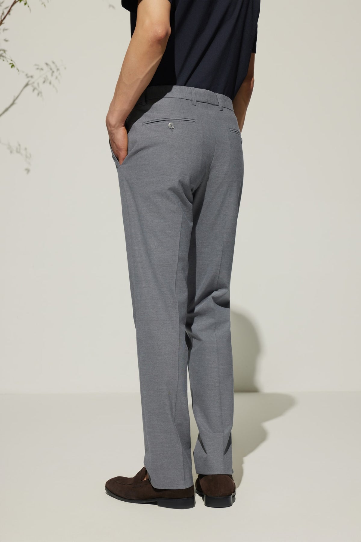G2000 - Pants - Multi-Way Stretch Smart Fit Plain Weave Suit Pants with Elastic Waist Band