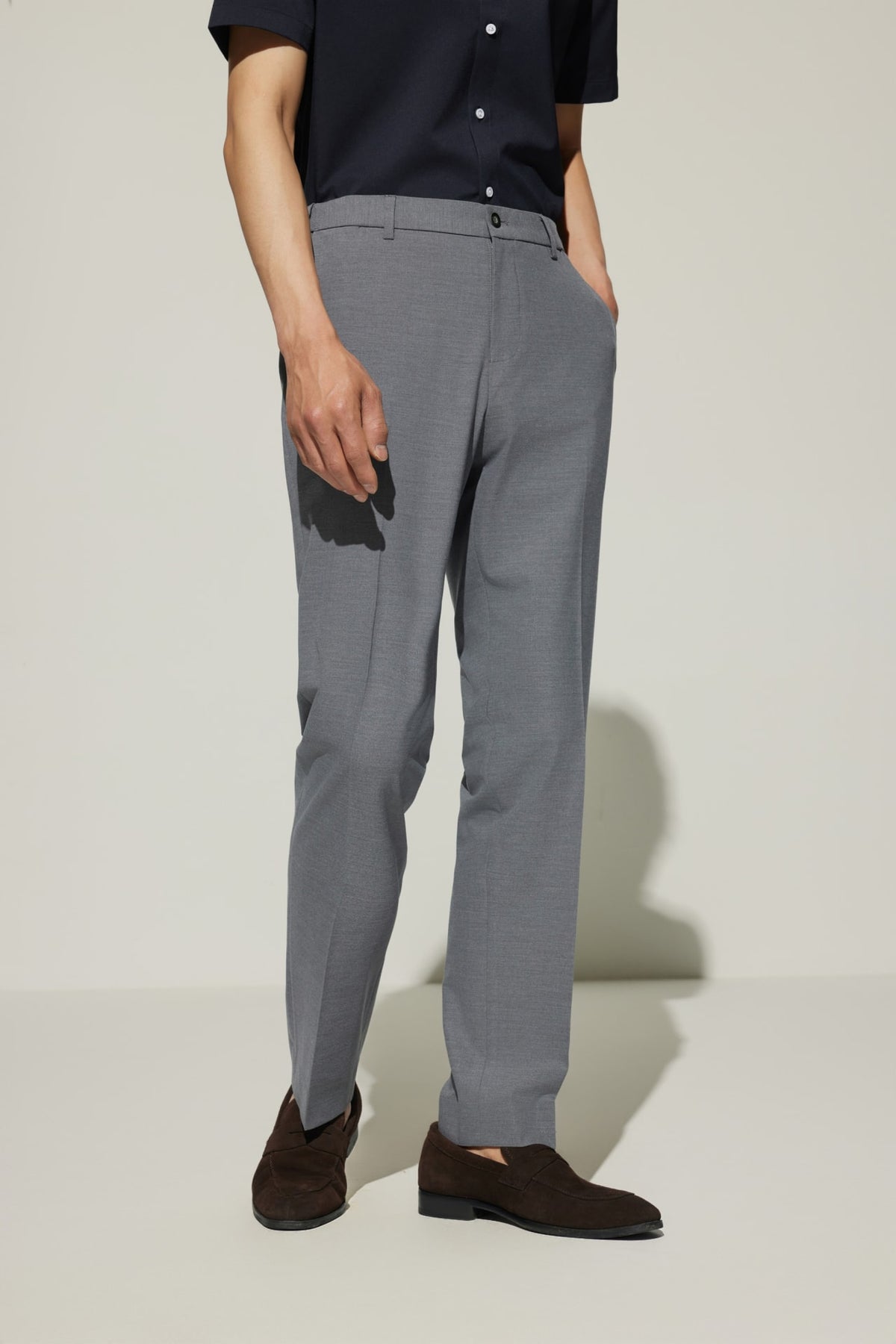 G2000 - Pants - Multi-Way Stretch Smart Fit Plain Weave Suit Pants with Elastic Waist Band