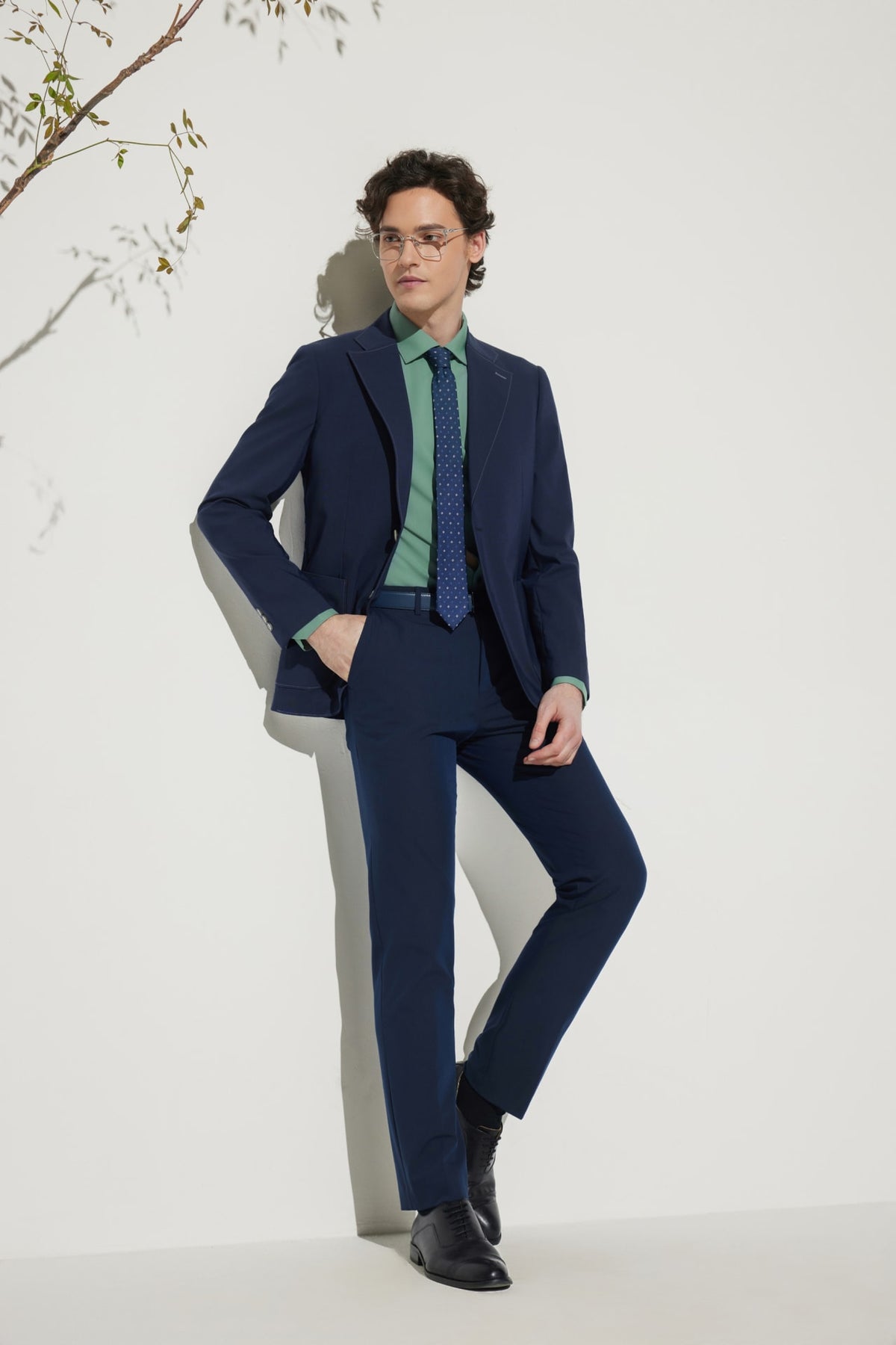G2000 Pants Cool Touch Multi-Way Stretch Slim Fit Plain Weave Formal Pants