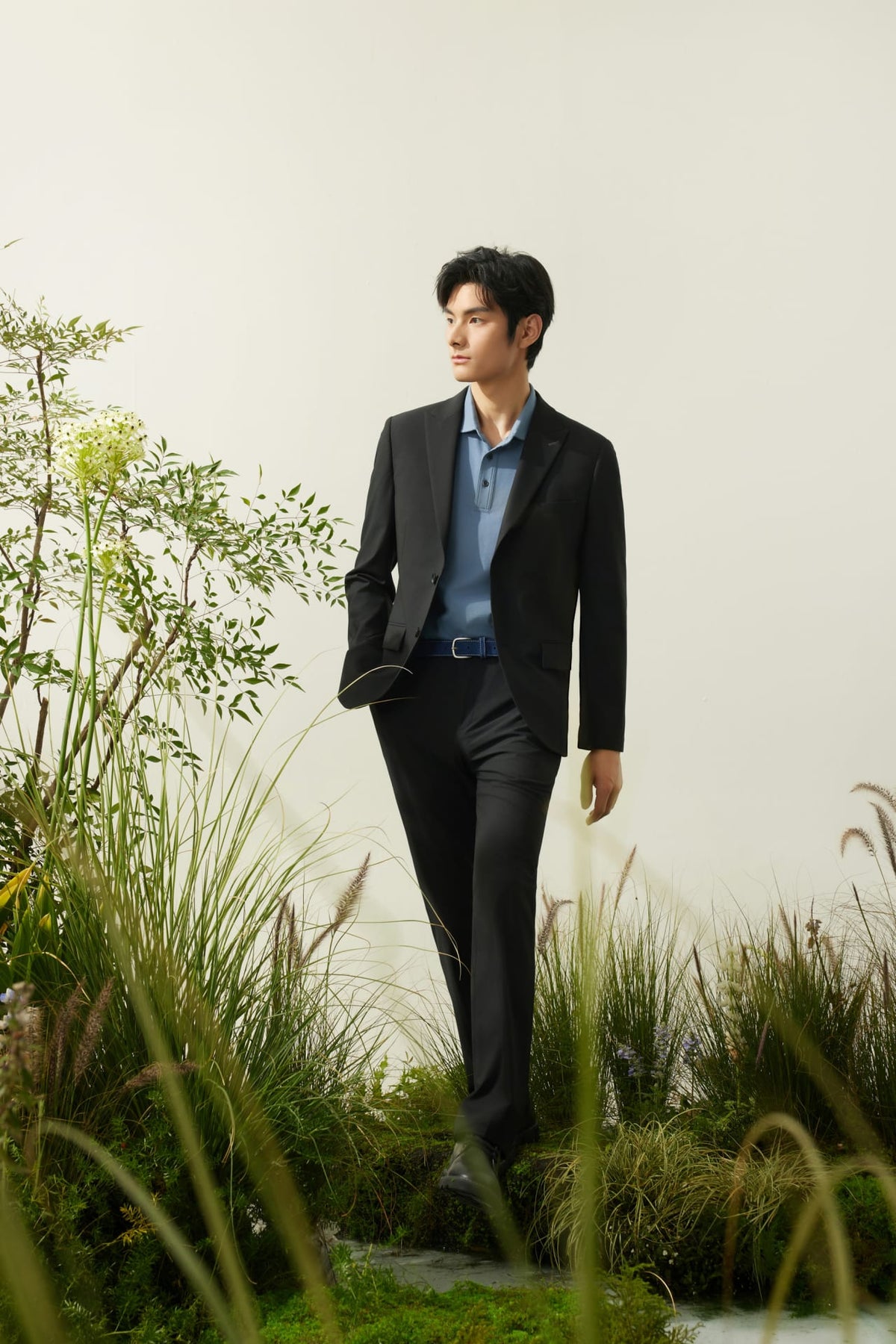 G2000 Pants Cool Touch Multi-Way Stretch Slim Fit Plain Weave Formal Pants