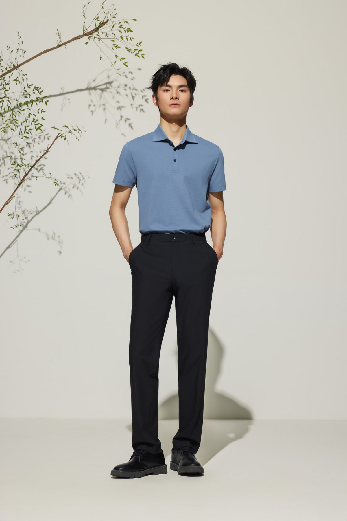 G2000 Pants Cool Touch Multi-Way Stretch Slim Fit Plain Weave Formal Pants