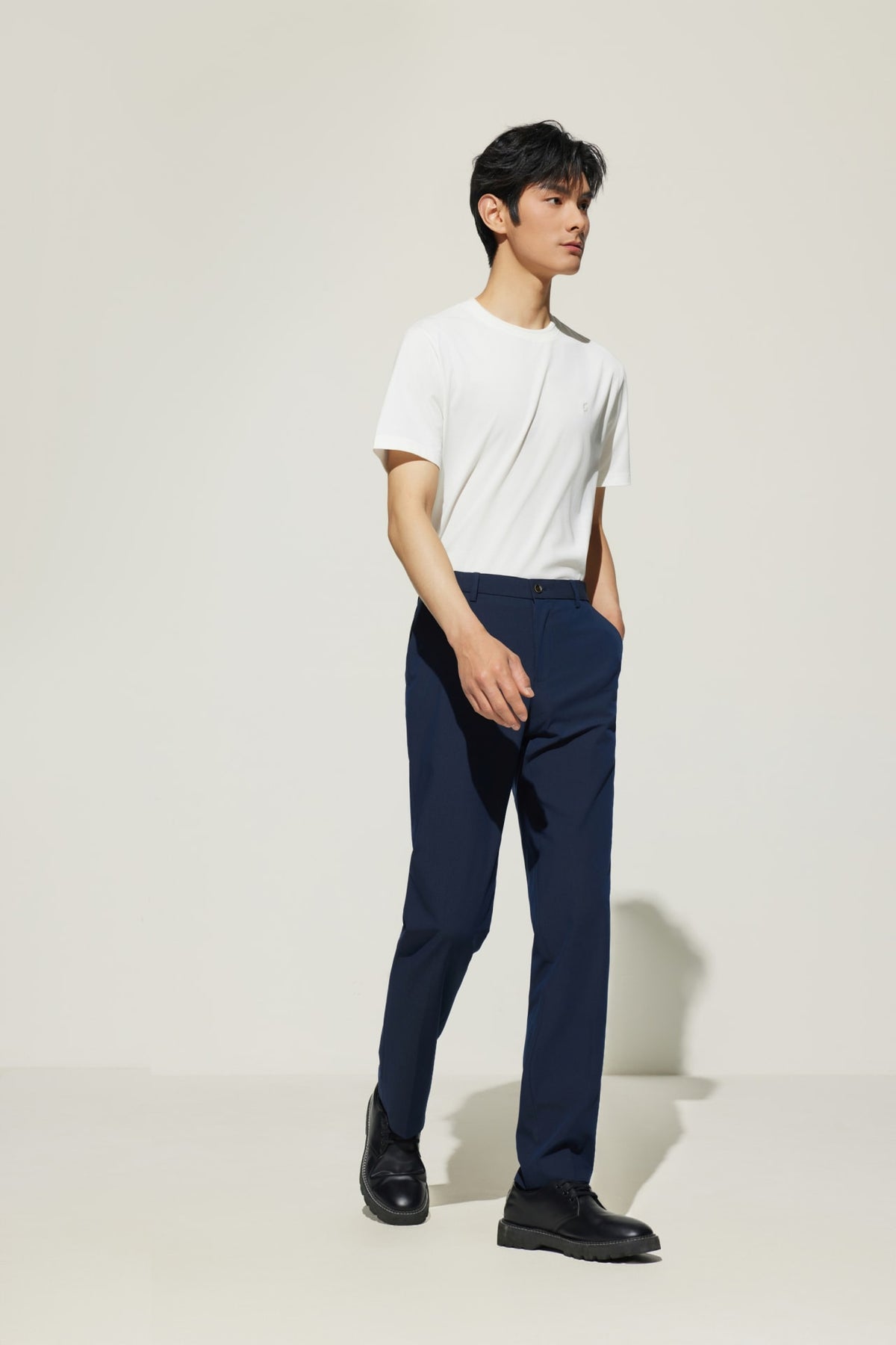 G2000 Pants Cool Touch Multi-Way Stretch Smart Fit Plain Weave Formal Pants with Elastic Waist Band Profound Depth Elastic Smart