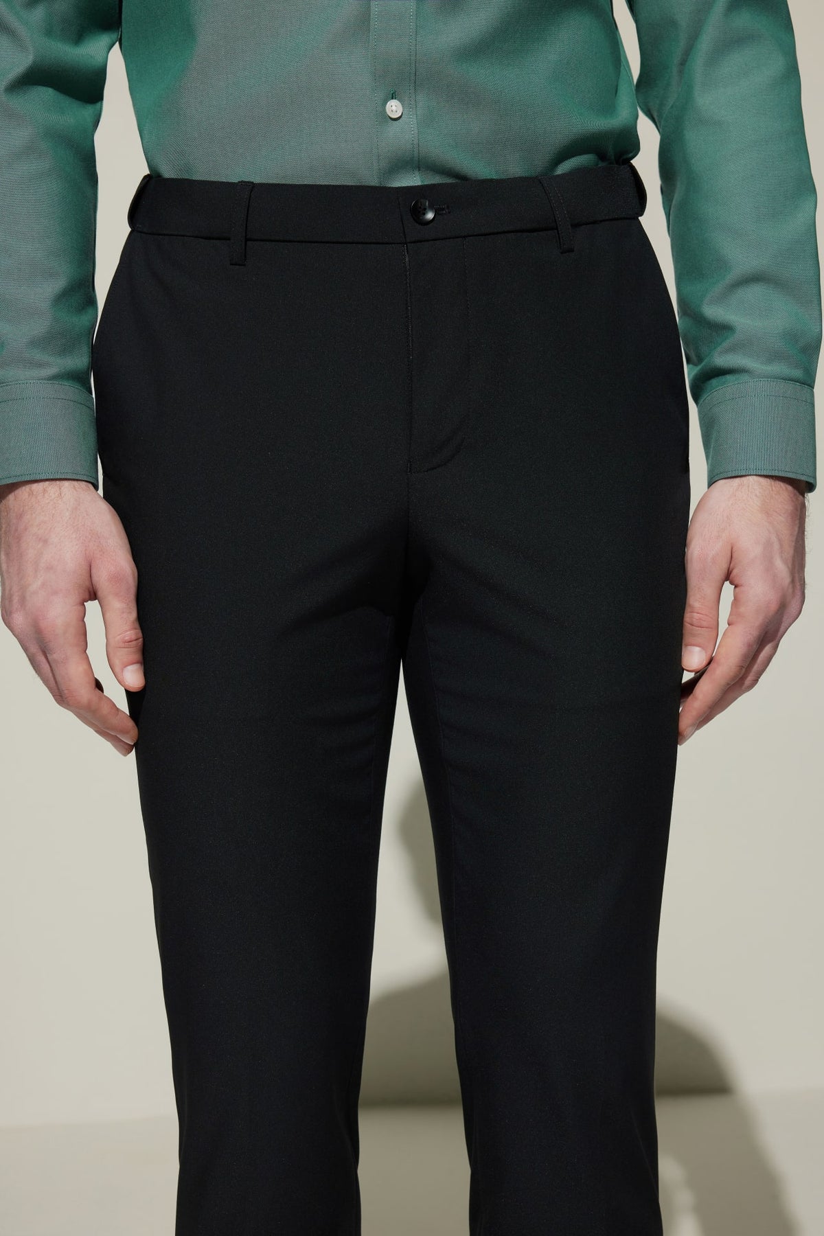 G2000 Pants Cool Touch Multi-Way Stretch Smart Fit Plain Weave Formal Pants with Elastic Waist Band