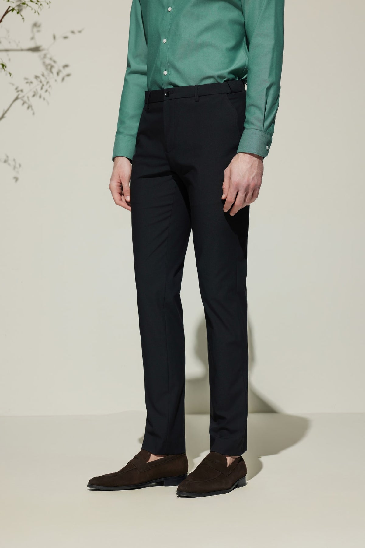 G2000 Pants Cool Touch Multi-Way Stretch Smart Fit Plain Weave Formal Pants with Elastic Waist Band