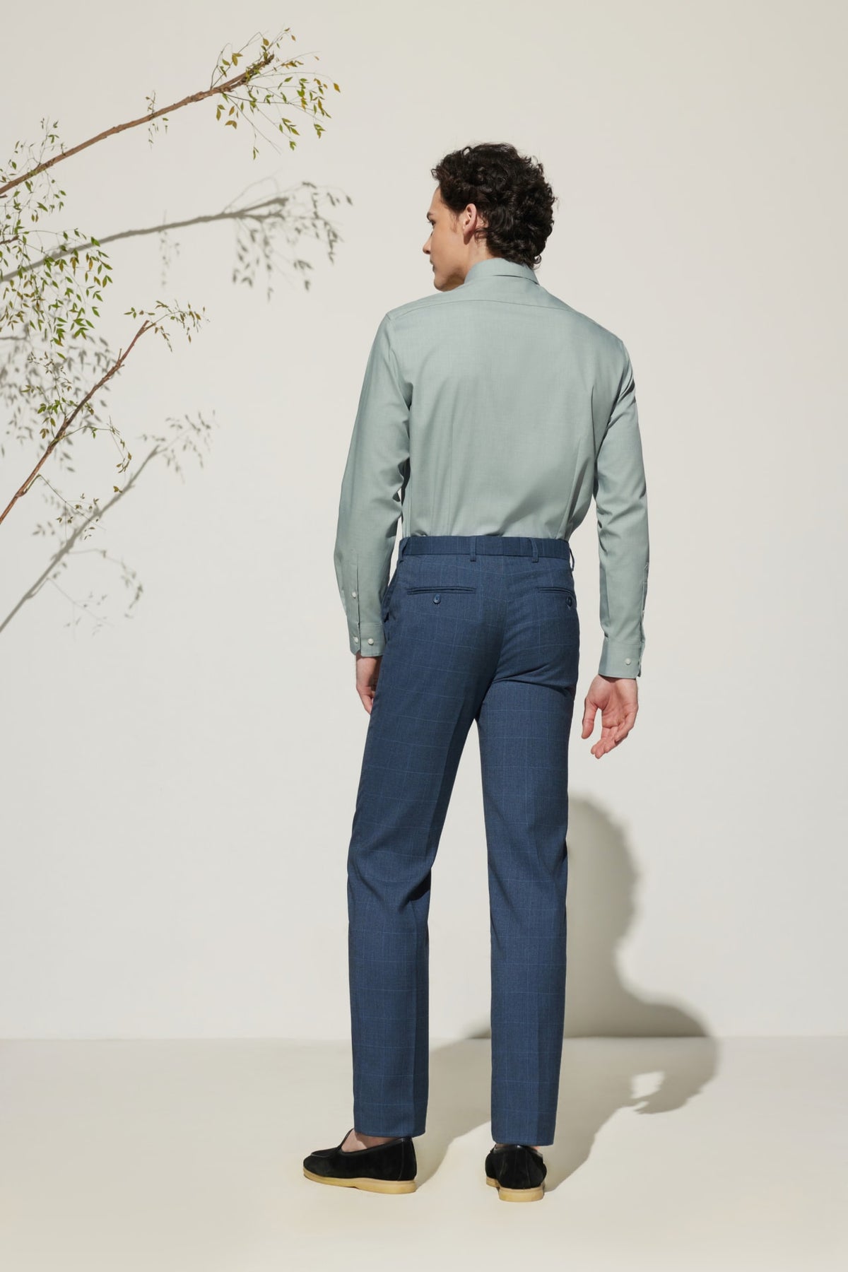 G2000 Pants Multi-Way Stretch Smart Fit Check Suit Pants