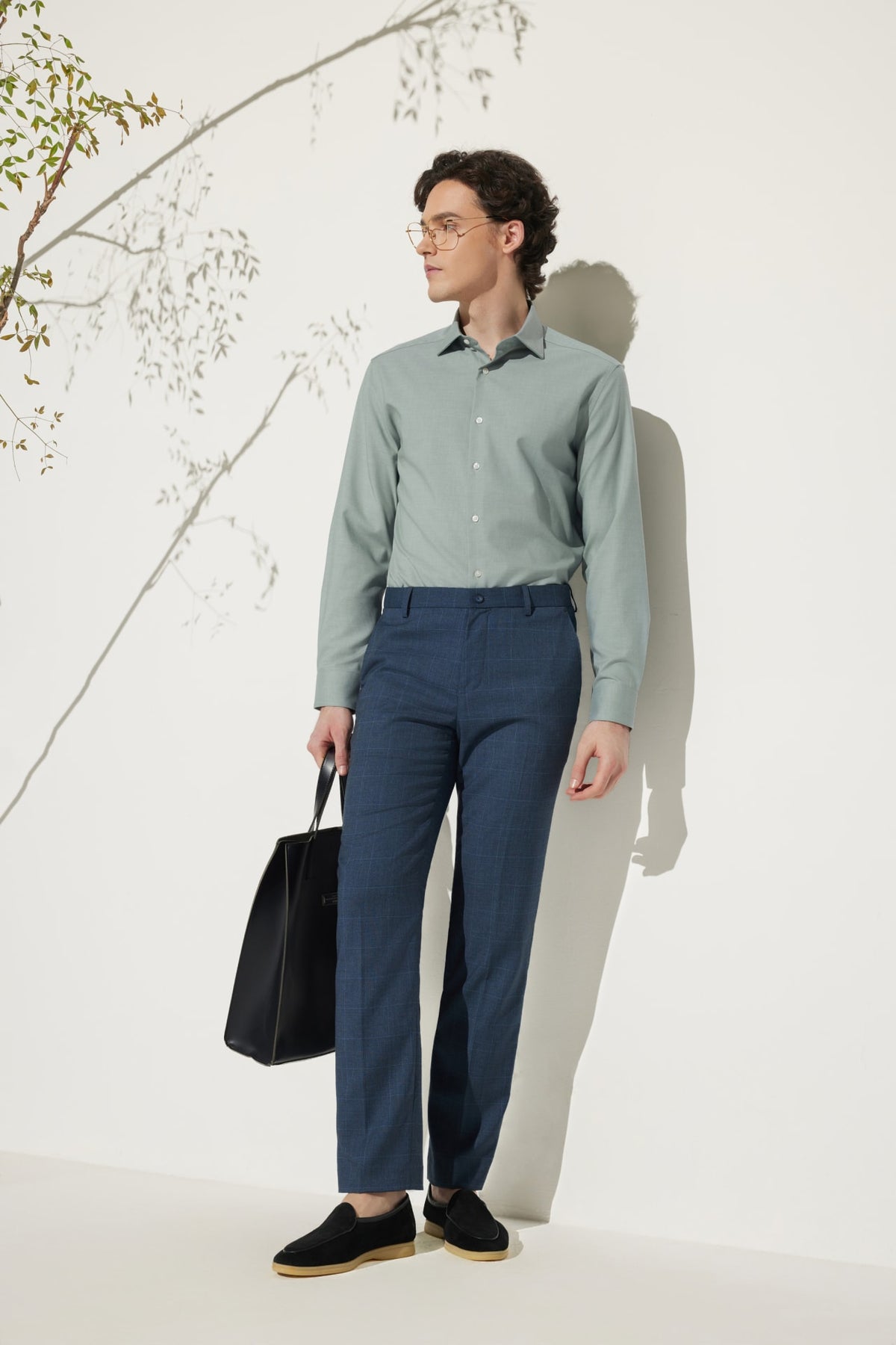G2000 Pants Multi-Way Stretch Smart Fit Check Suit Pants