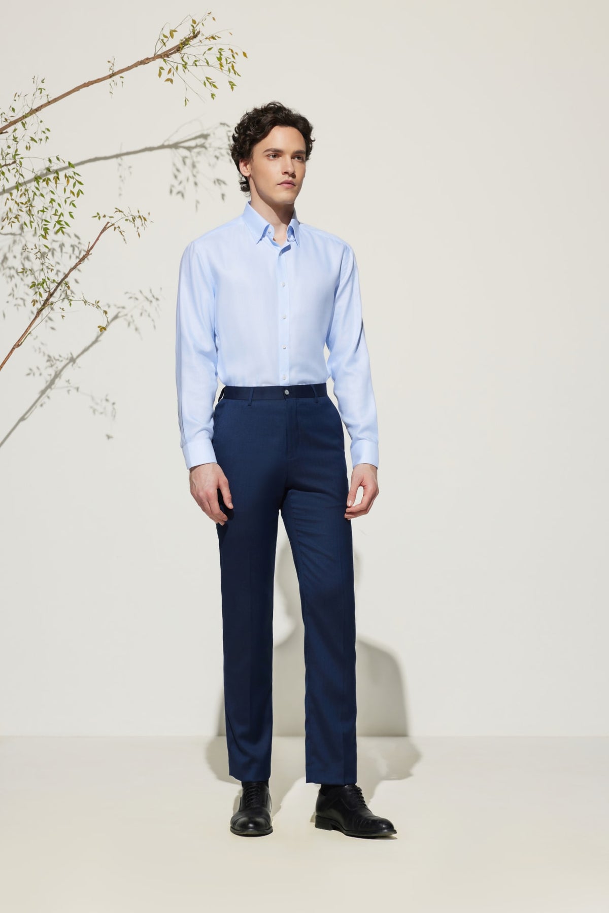 G2000 Pants Multi-Way Stretch Smart Fit Herringbone Suit Pants